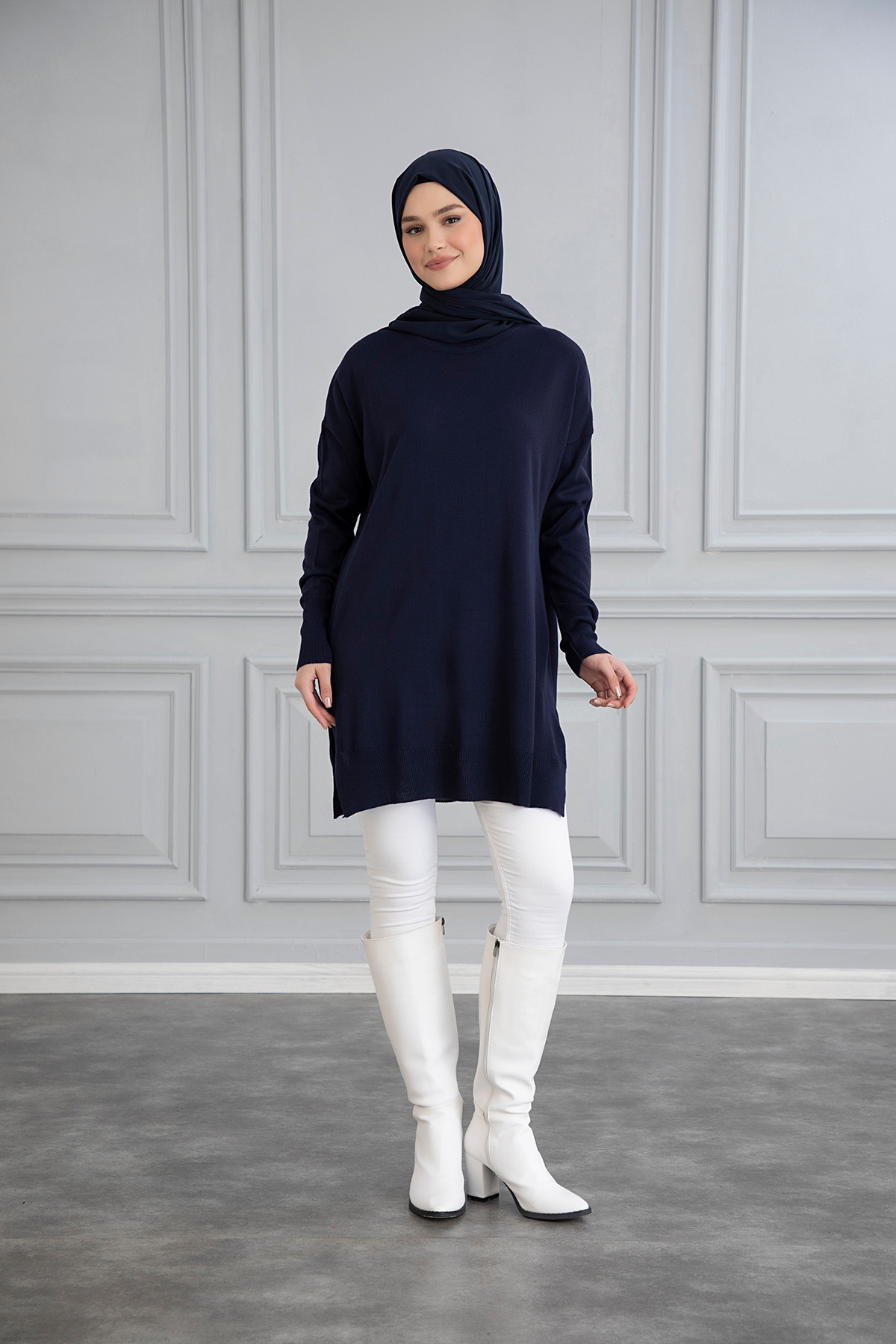 Gülce moda-Thin Mercerize Oversize Salaş Trico Tunic 4