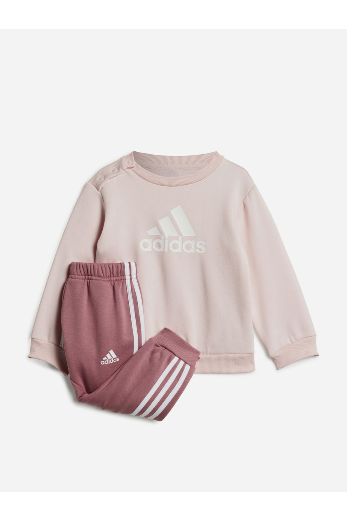 adidas-Badge Of Sports Logo Sweatshirt & Joggers Set 1