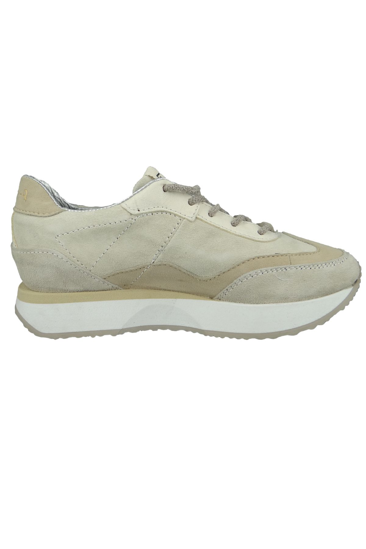 Mjus-Damen Low Sneaker Fizz Low Top P49101-0201 Creme 0001 Capppucino Latte Leder und Textil 5