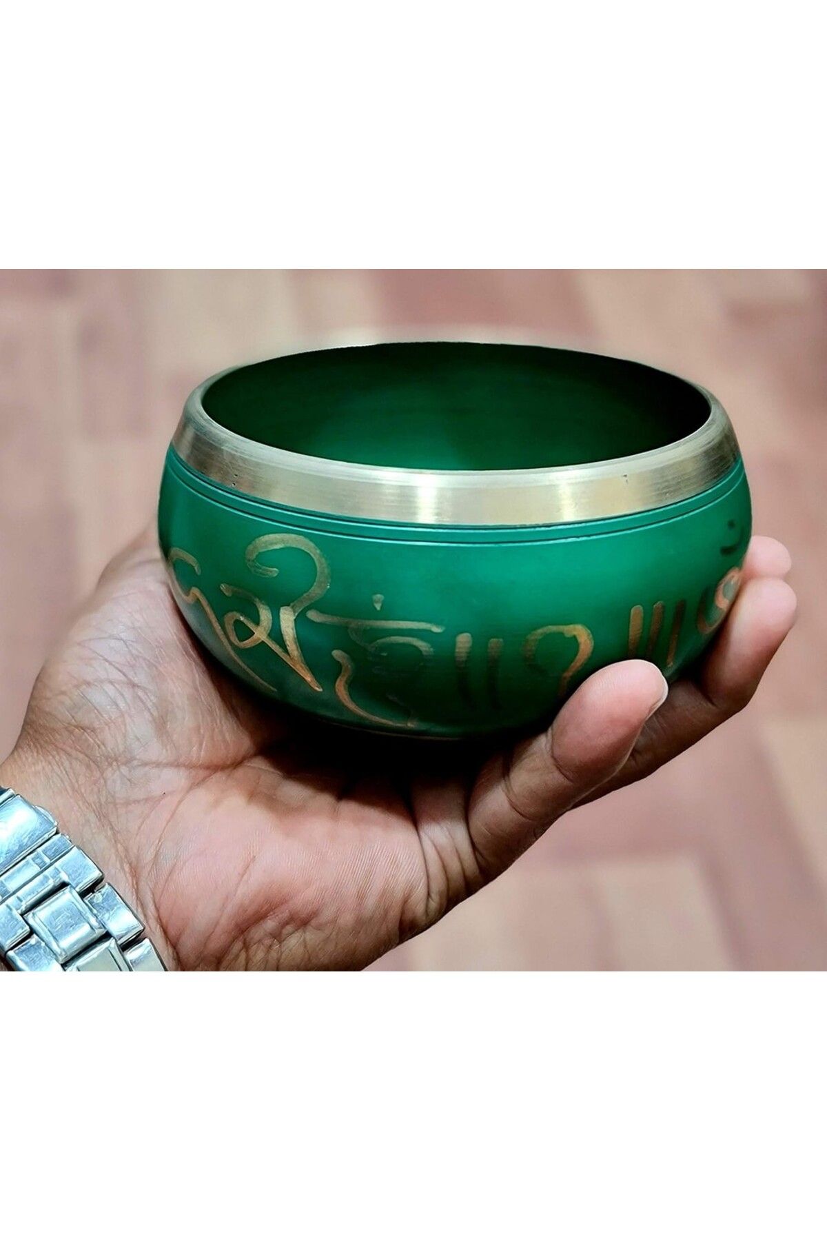 ESPLANADE-Tibetan Buddhist Singing Bowl and Mallet, Om Bowl for Meditation and Music Therapy 3