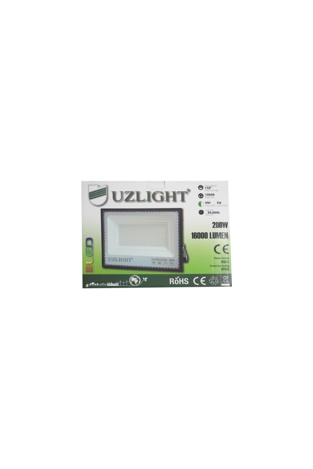 Uzlight Slim 200 W 6500 K LED Projektör