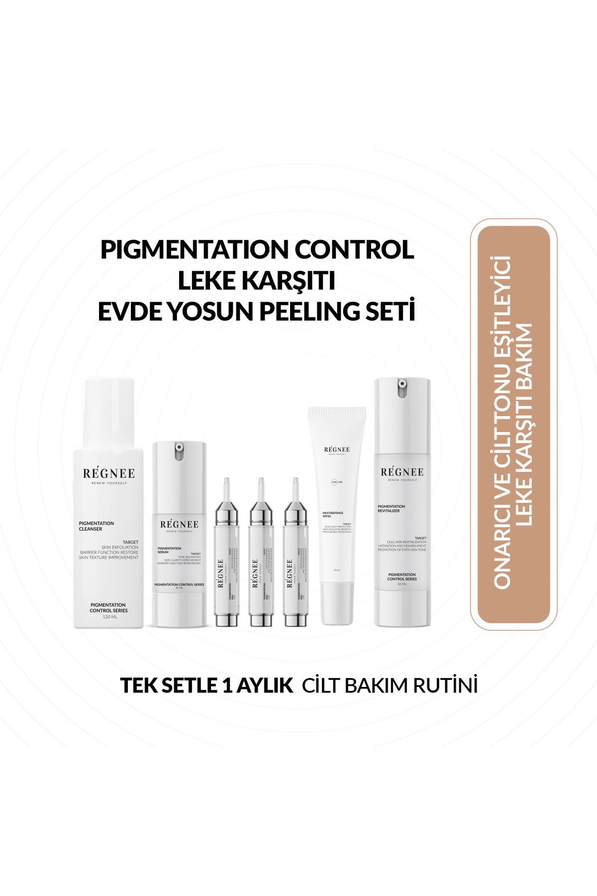 régnee Pigmentation Control (Leke Problemli Ciltler İçin) Yosun Peeling Seti