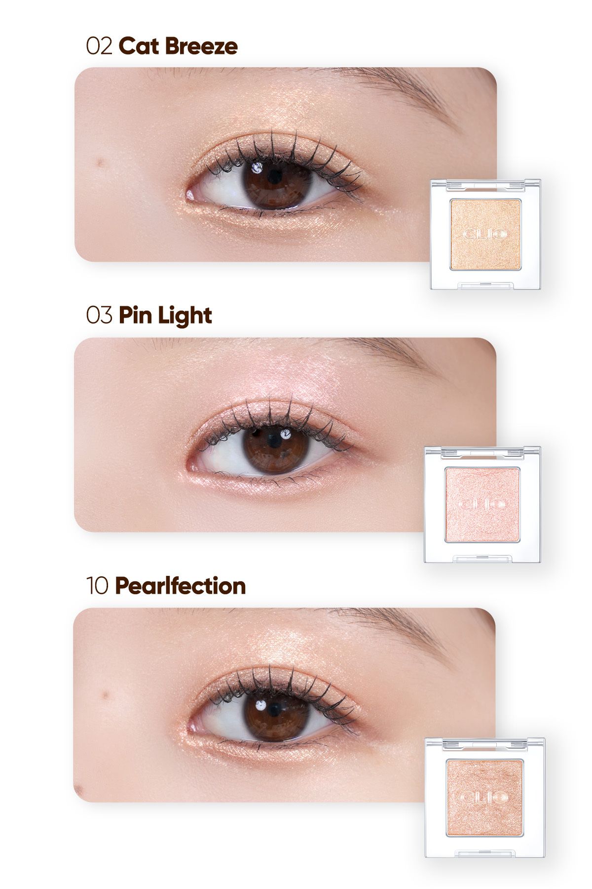 CLIO-Single Headlight with Pearl Luminous Creamy Texture Clio Pro Single Shadow (23Fw) (G10 Pearfection) 4