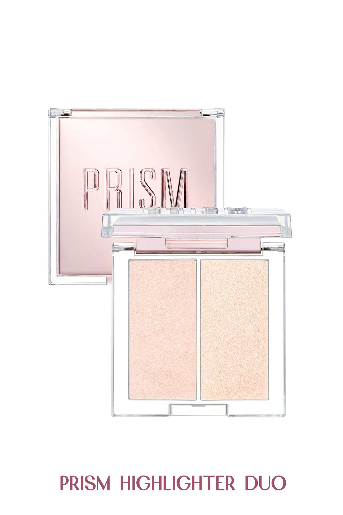 CLIO-2-Pack Highlighter Clio Prism Highlighter Duo Providing Intense Shine with Pearl Grain (01 Cream Fizz) 1