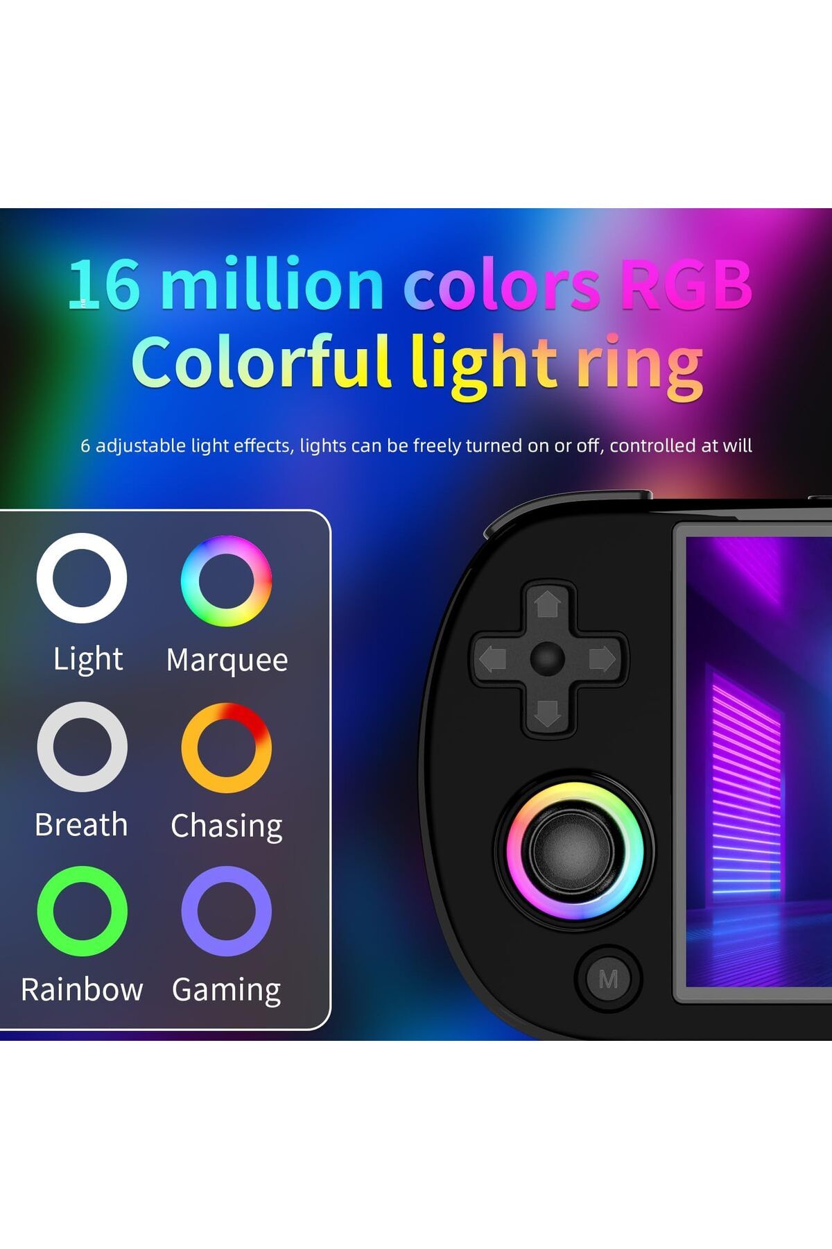 ANBERNIC-RG40XX H Retro Handheld Game Console, 4.0 Inch IPS Screen Built-in 64G TF Card 5488 Games 4