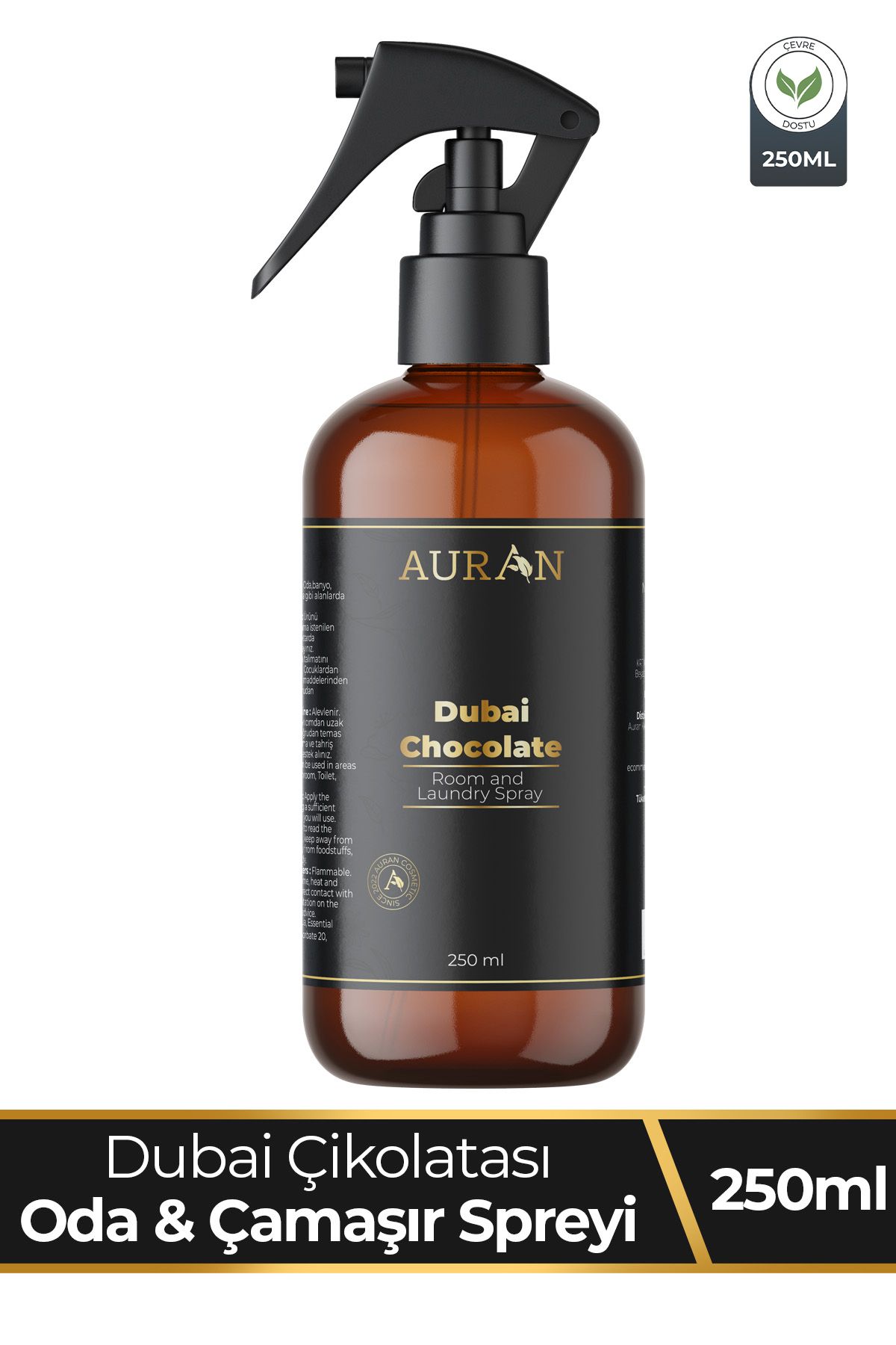 AURAN Dubai Çikolatası Parfümlü Oda Ve Çamaşır Spreyi Ortam Kokusu Dubai Chocolate Room Spray 250ml