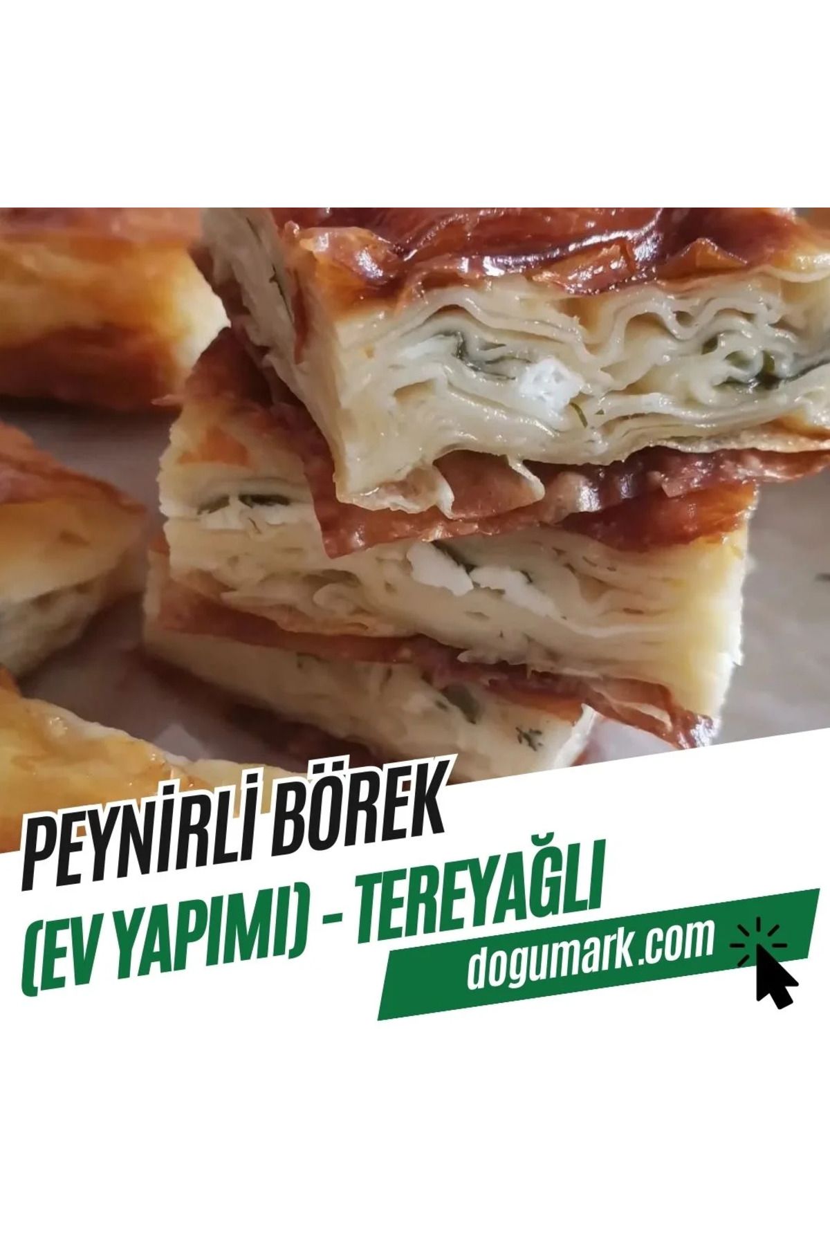 DoğuMark Peynirli Börek (Ev Yapımı) - Tereyağlı (1 Tepsi 3 Kg)