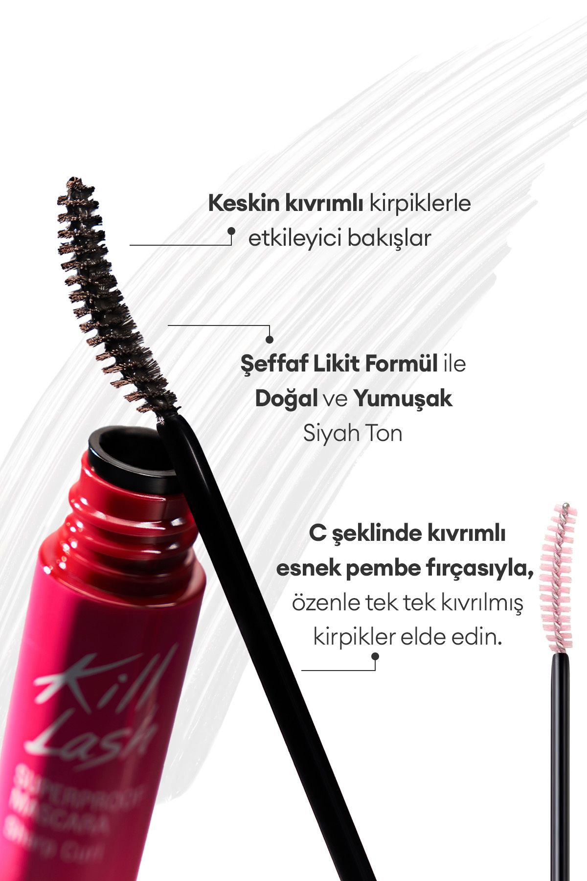 CLIO-Clio Kill Lash Superproof Mascara - Lasting & Deep to Deep Curl with Eyelashes Detail (010 Sharp Curl) 2
