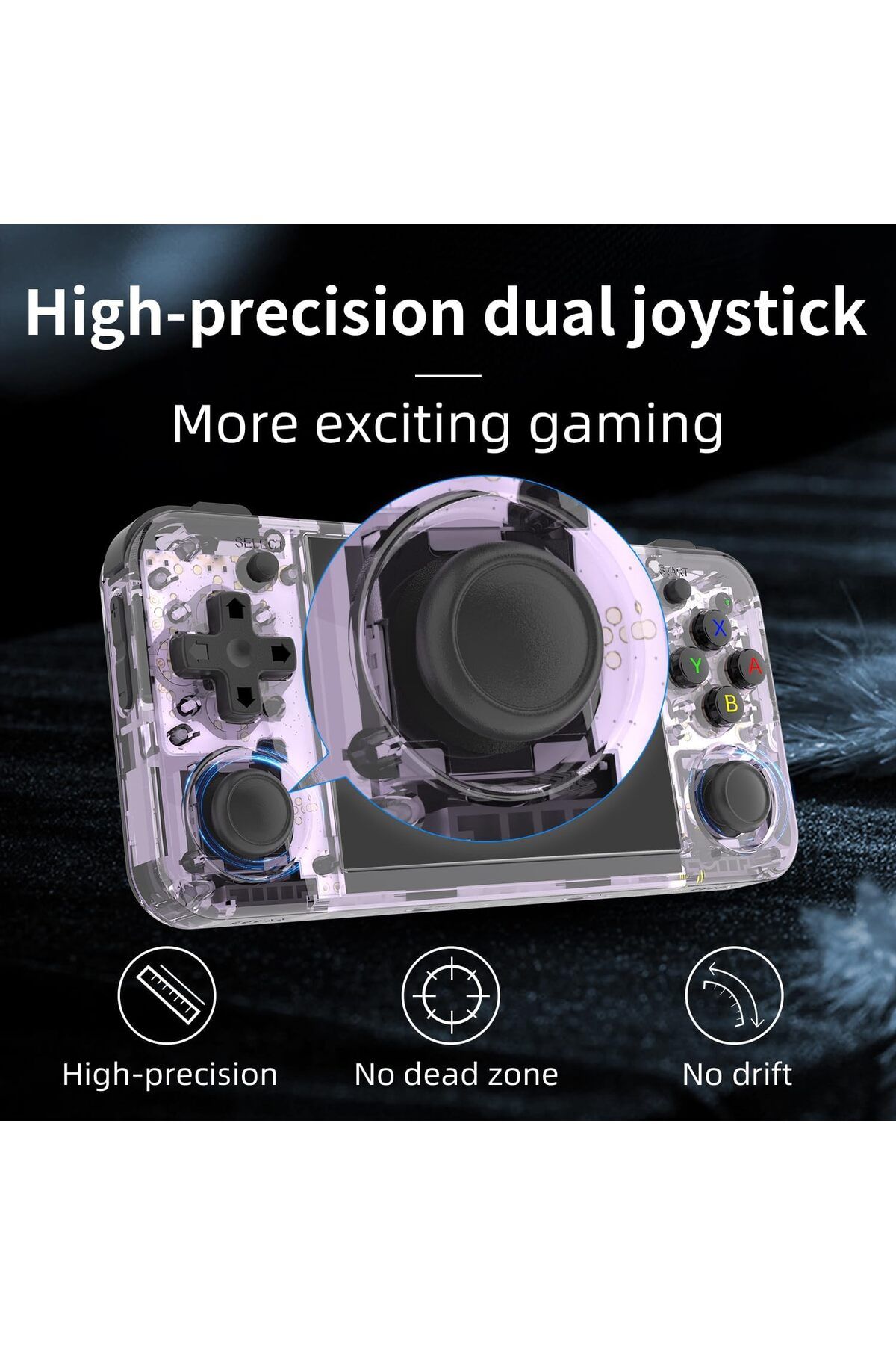 ANBERNIC-RG35XX H Retro Portable Game Console, WiFi, Bluetooth 4.2, 3.5" IPS Screen, 64G TF Card, 5515 Games 6