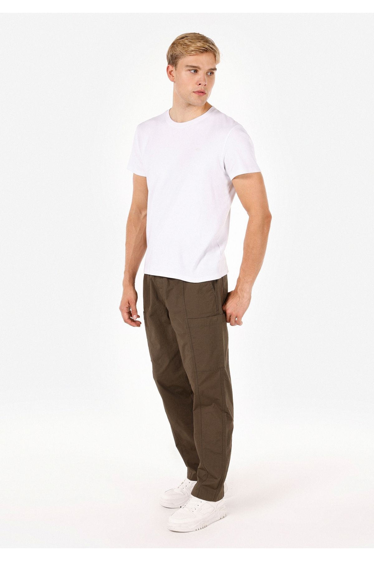 Colin's Relaxed Fit Orta Bel Geniş Paça Erkek Yeşil  Pantolon Cl1071446