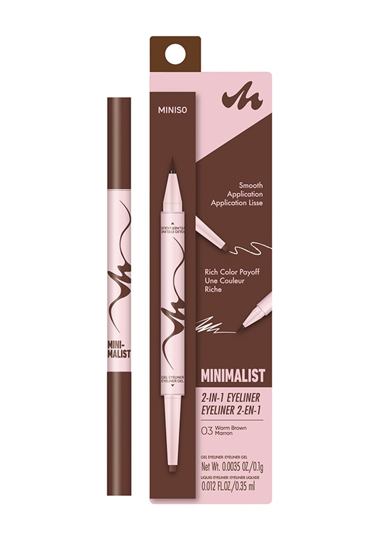 Minimalist Serisi Çift Taraflı Eyeliner (03 Kızıl Kahve) — زرشکی 2017454211102 — تصویر 5 از 6