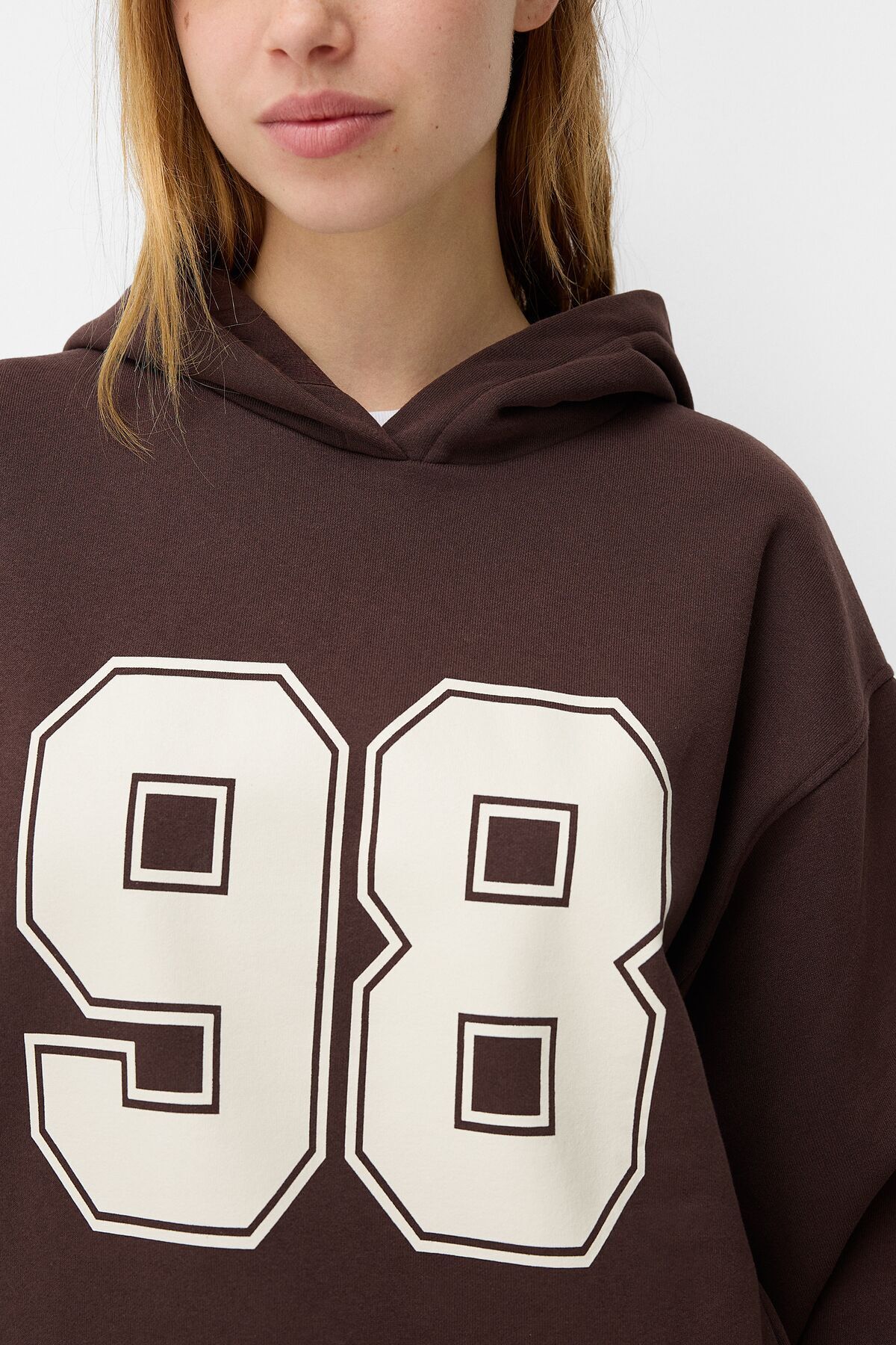 Bershka-Sweatshirt - Brown - Regular fit 4