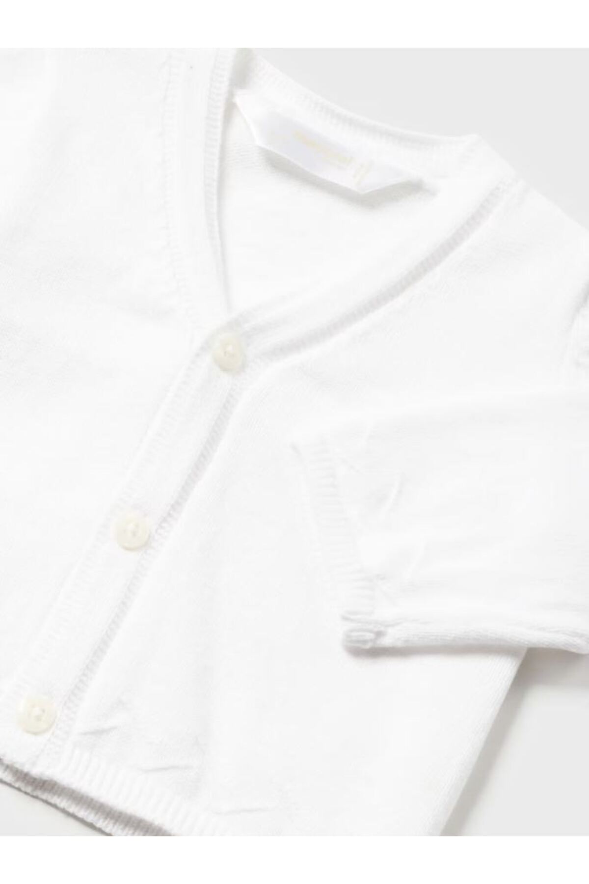 Mayoral Erkek Bebek V Yaka Hırka Beyaz 1379 fotoğrafı 4 (önizleme)