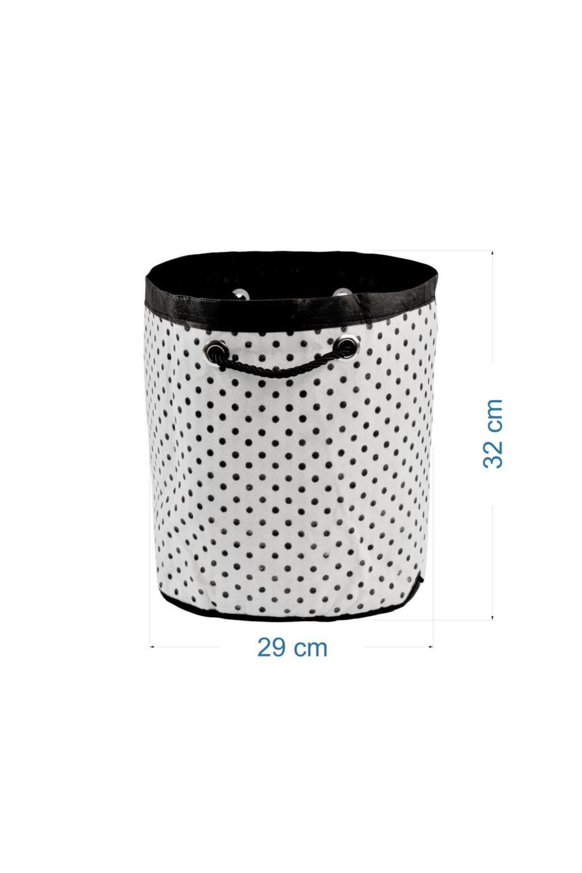 Magic Lady-Polka Dot Patterned 3-Piece Baby Room Organizer - Newborn Basket Box Set with Handles 2