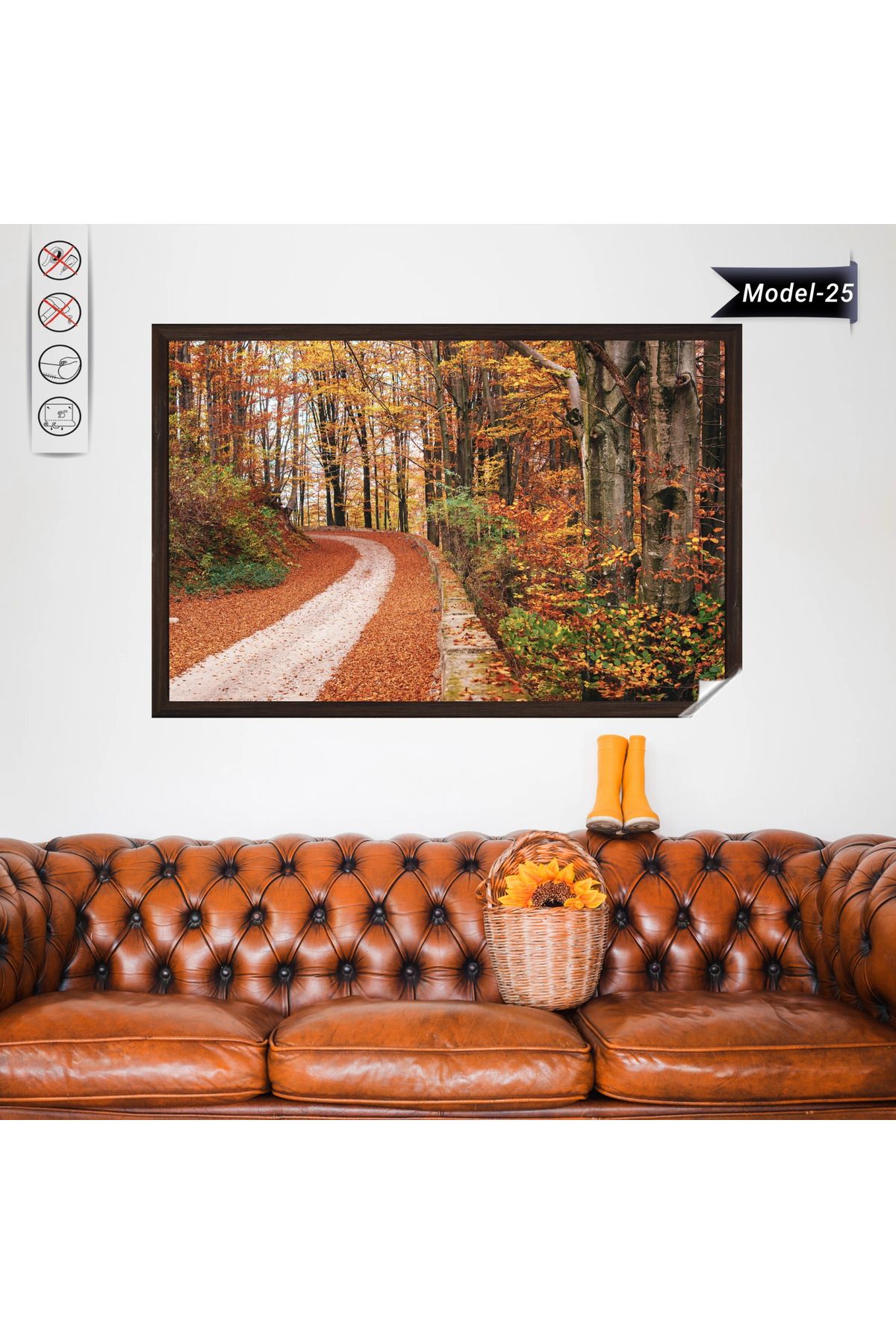 ZERO LAND Statik Tutunma Özellikli Tablo - Poster Manzara (Model-25) 78 CM X 117 CM DRSTR
