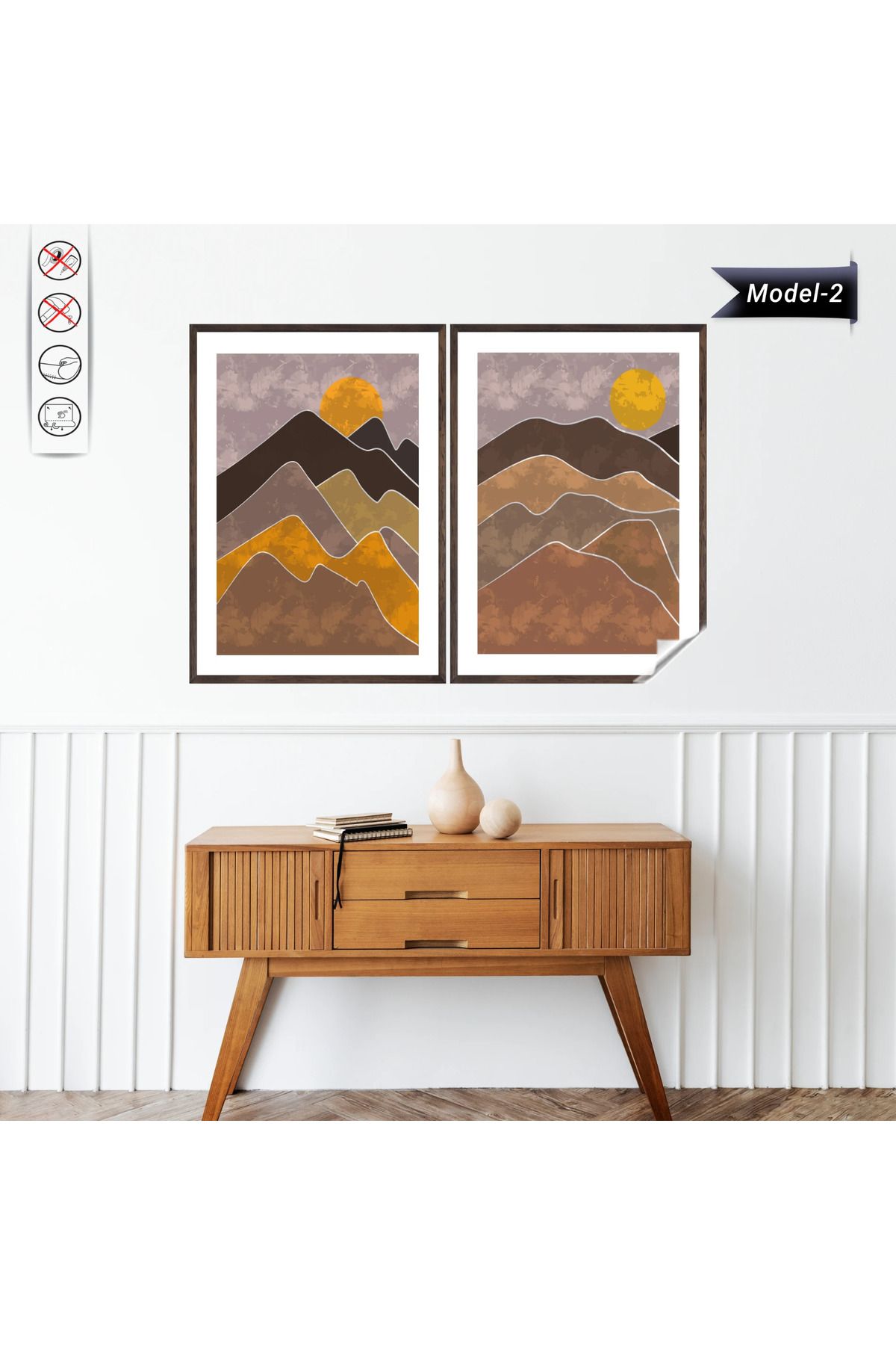 ZERO LAND Statik Tutunma Özellikli Tablo - Poster Manzara (Model-2) 50 CM X 70 CM DRSTR