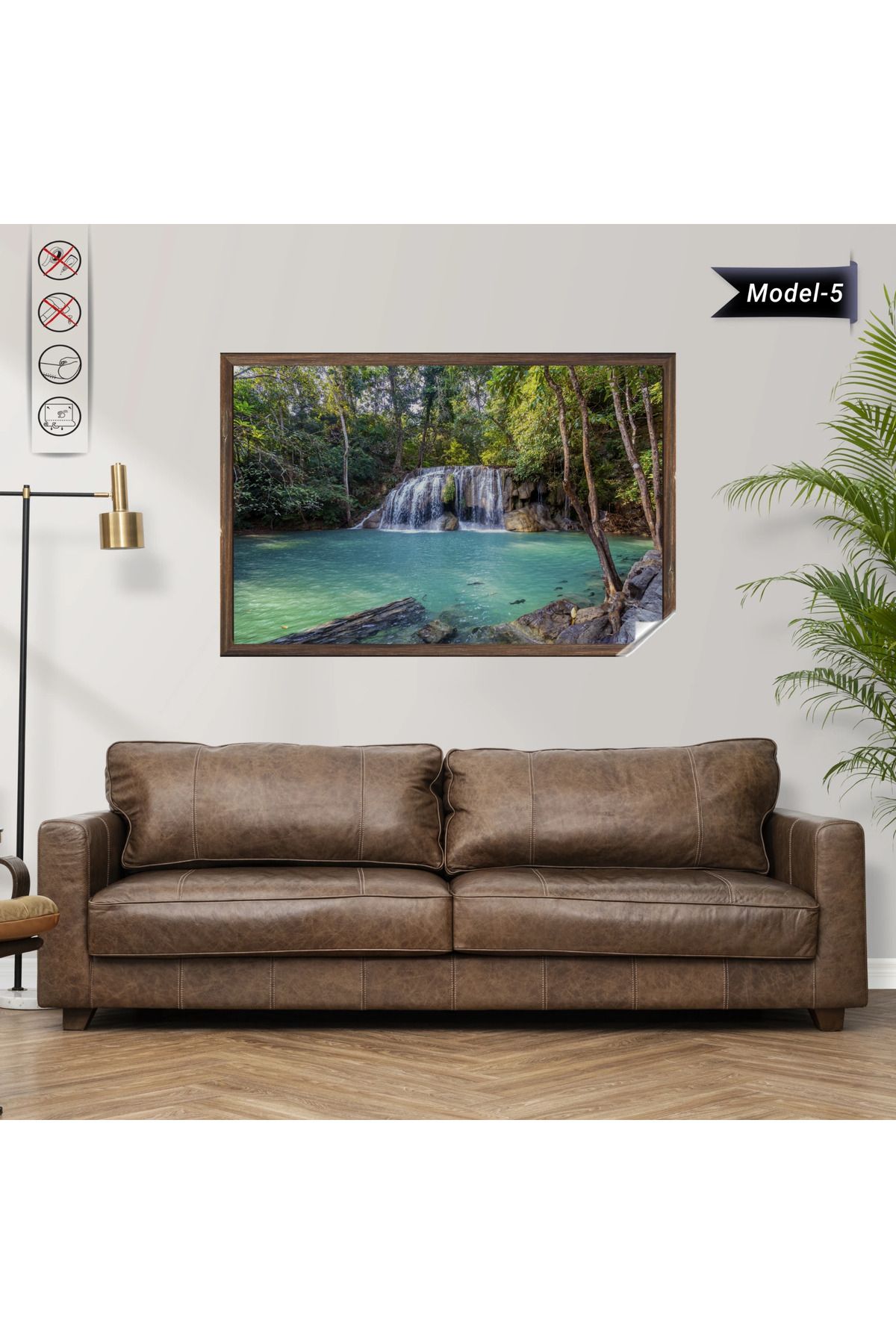 ZERO LAND Statik Tutunma Özellikli Tablo - Poster Manzara (Model-5) 78 CM X 117 CM DRSTR