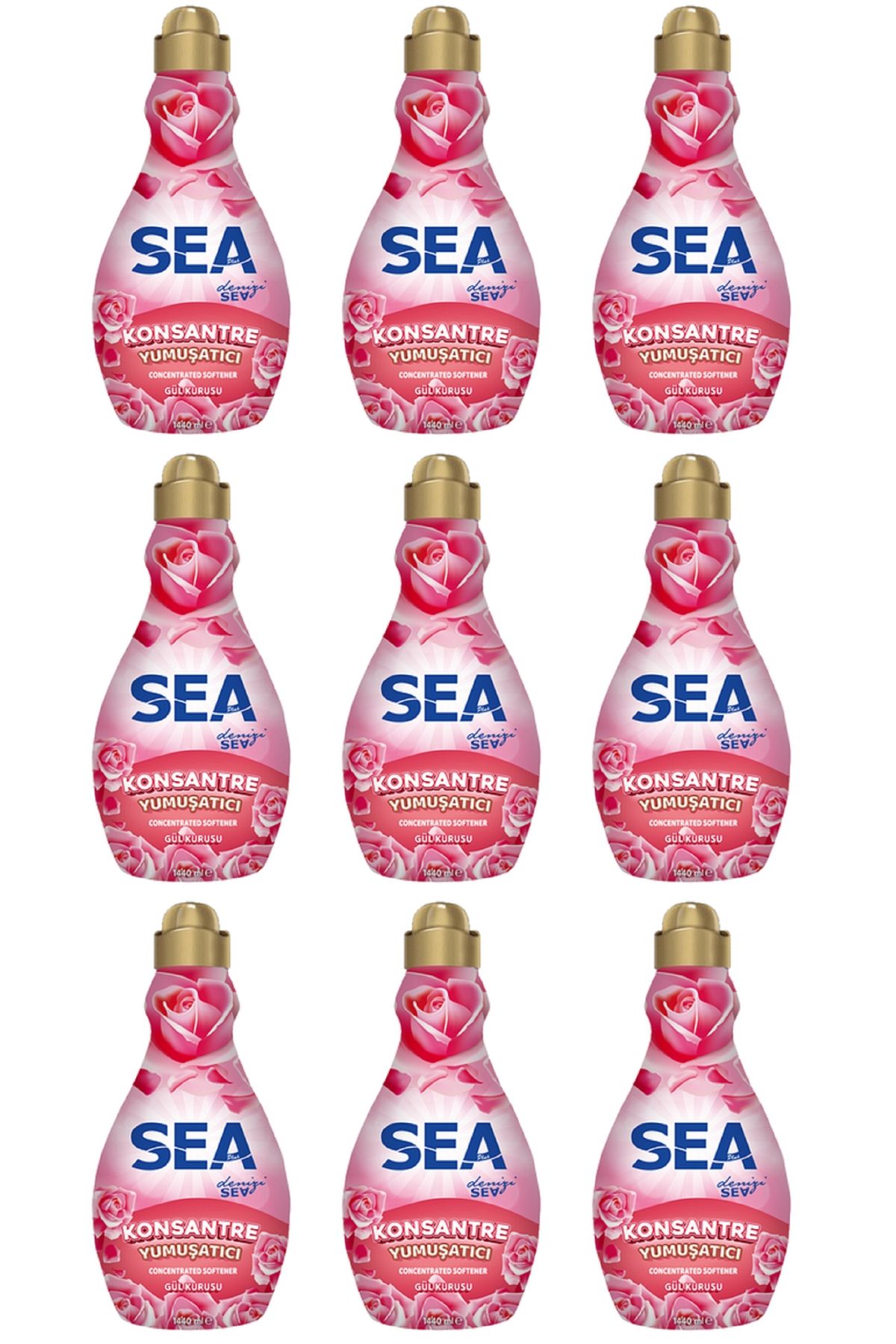 Sea Konsantre Yumuşatıcı Gül Lavanta 1440 ml * 9 Adet Avantaj Paketi