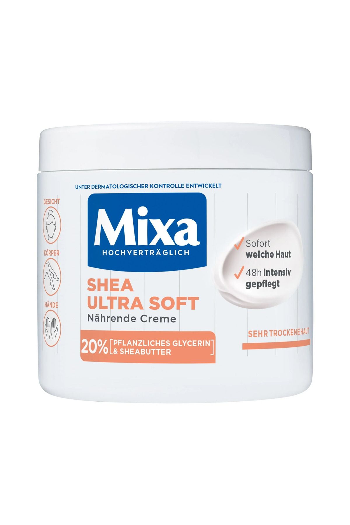 MİXA 20% Shea Ultra Soft Intensiv Besleyici Krem 400ml