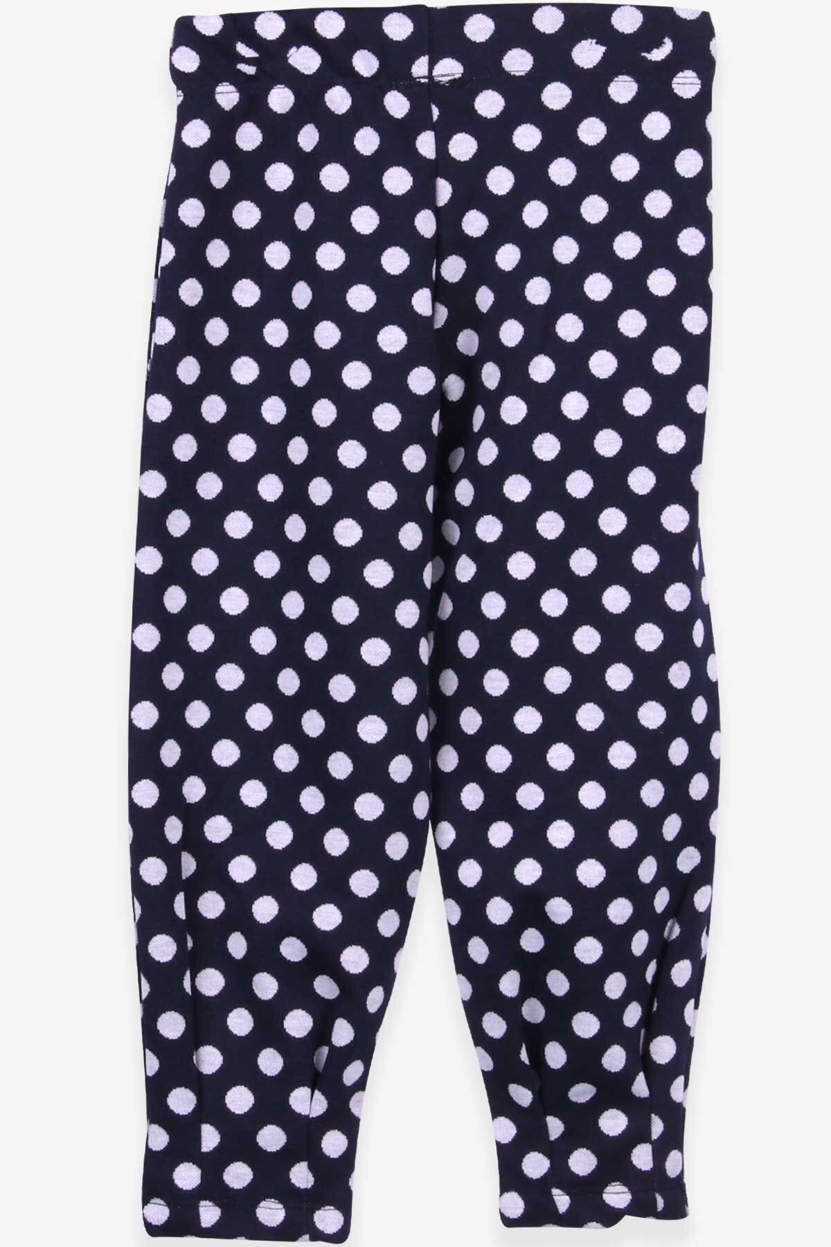 Breeze-Girl's Leggings Trousers Polka Dot Pocket Age 3-8, Navy Blue 2