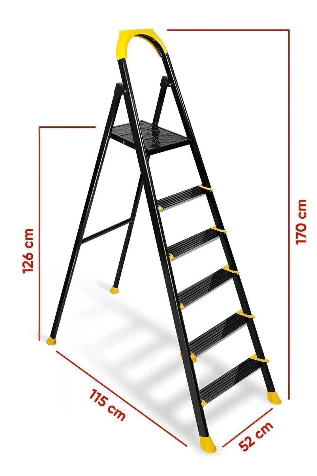 KL HOME 5 + 1 Basamak Superstep Merdiven 150kg Taşıma Kapasitesi