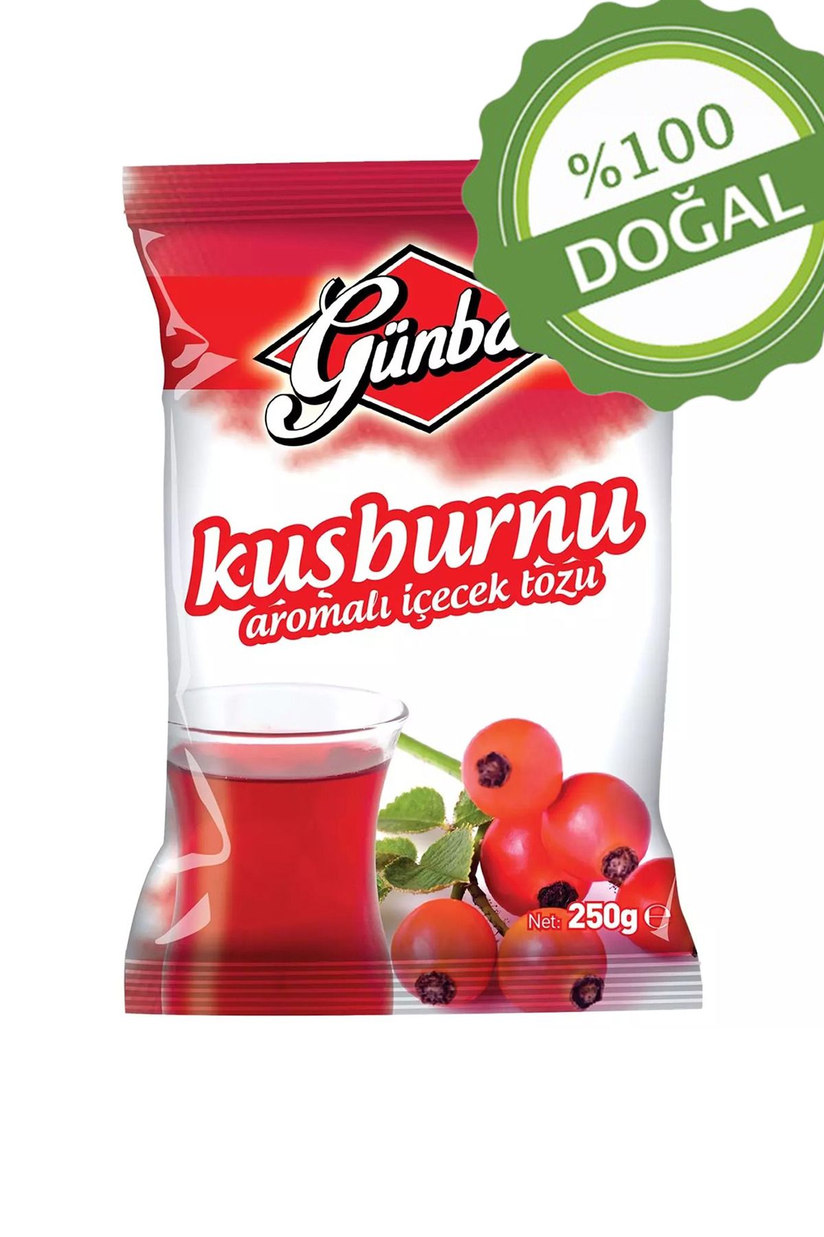 OrdoVeni Kuşburnu Aromalı Doğal Içecek Tozu 250 gr - Ferahlatıcı Lezzet Ve Kolay Hazırlık - Beverage Powder