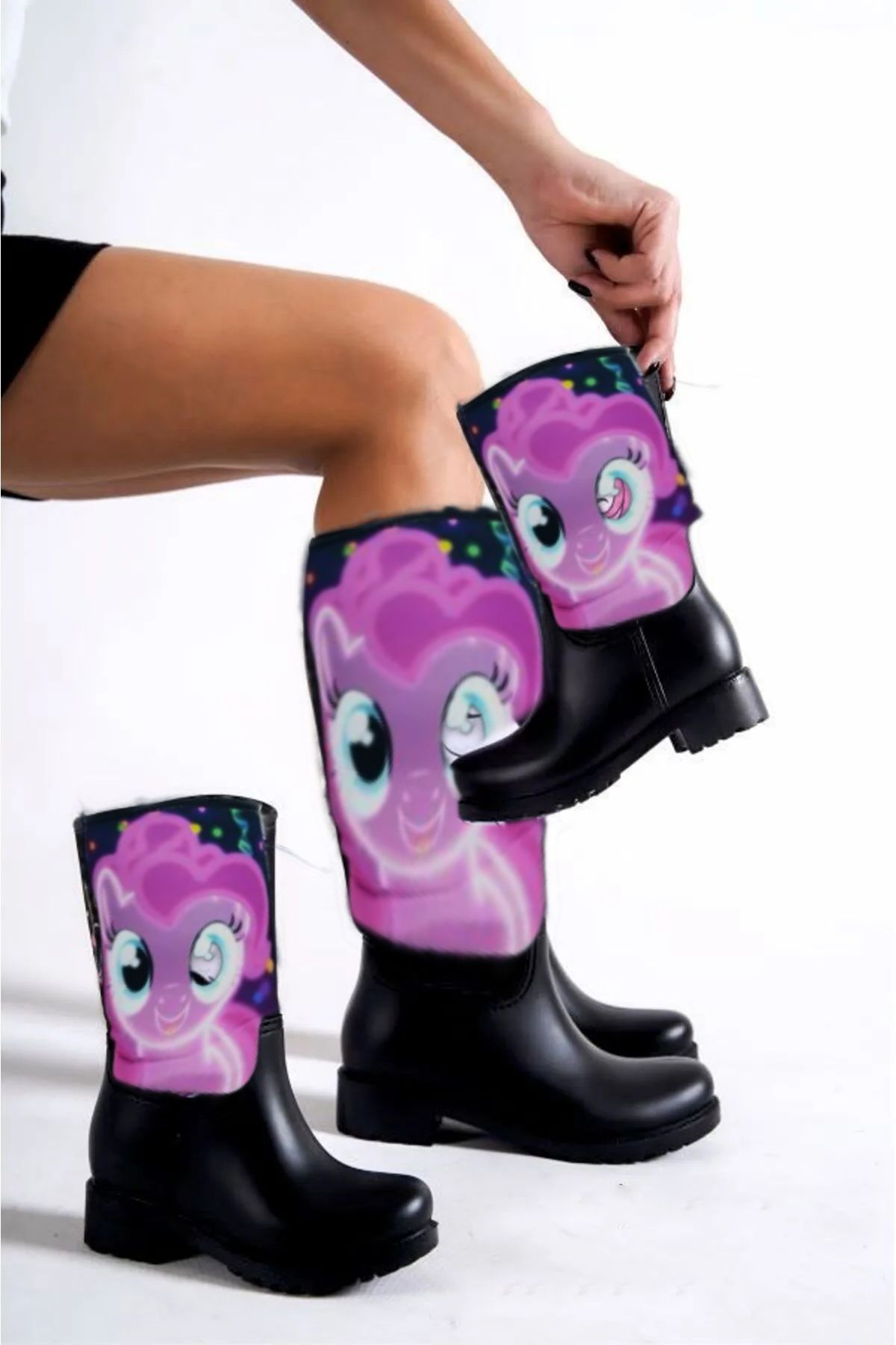 StWenn-Cizme de ploaie pentru copii cu model Little Pony 1