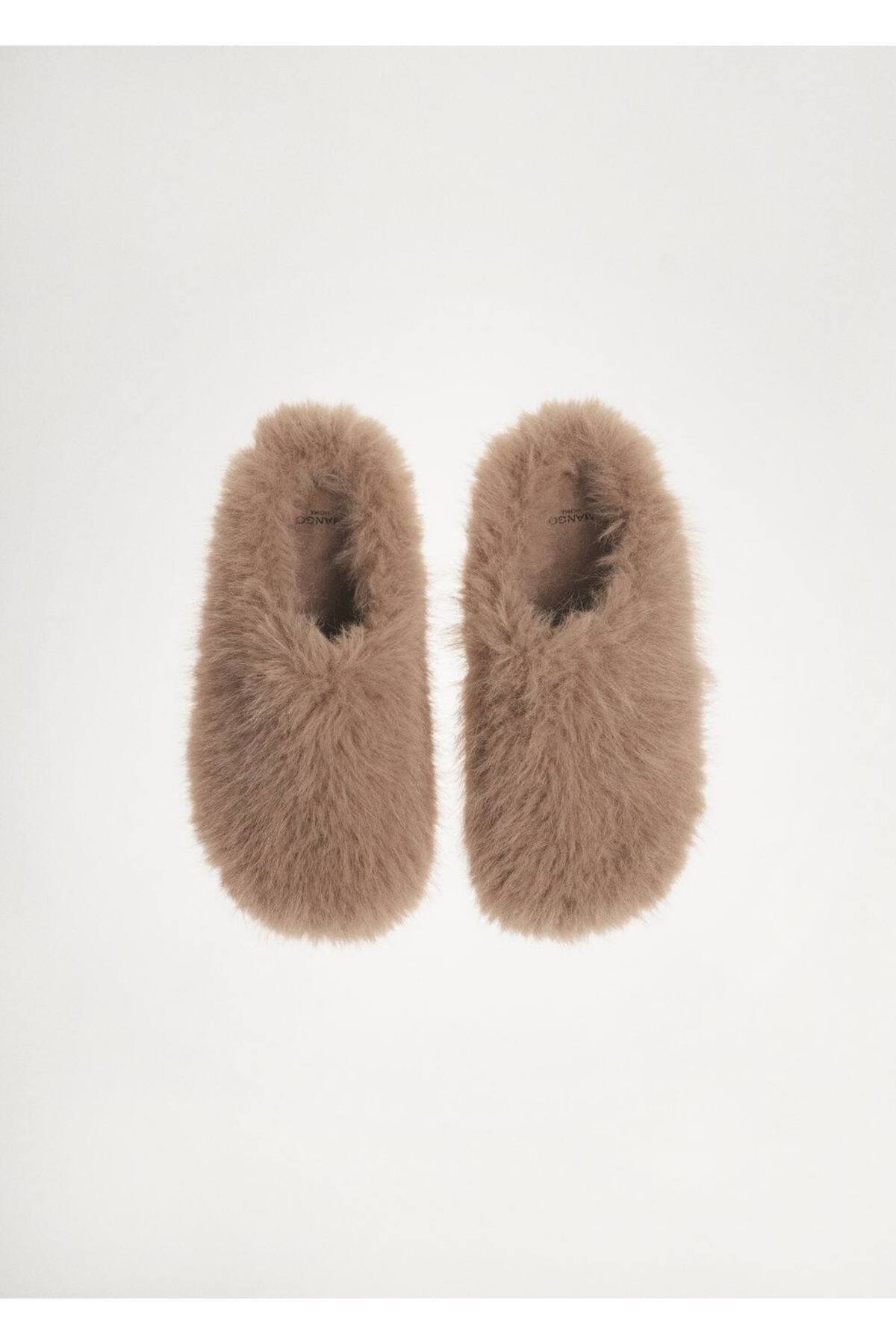 MANGO Woman-Fur Look Sneakers 5