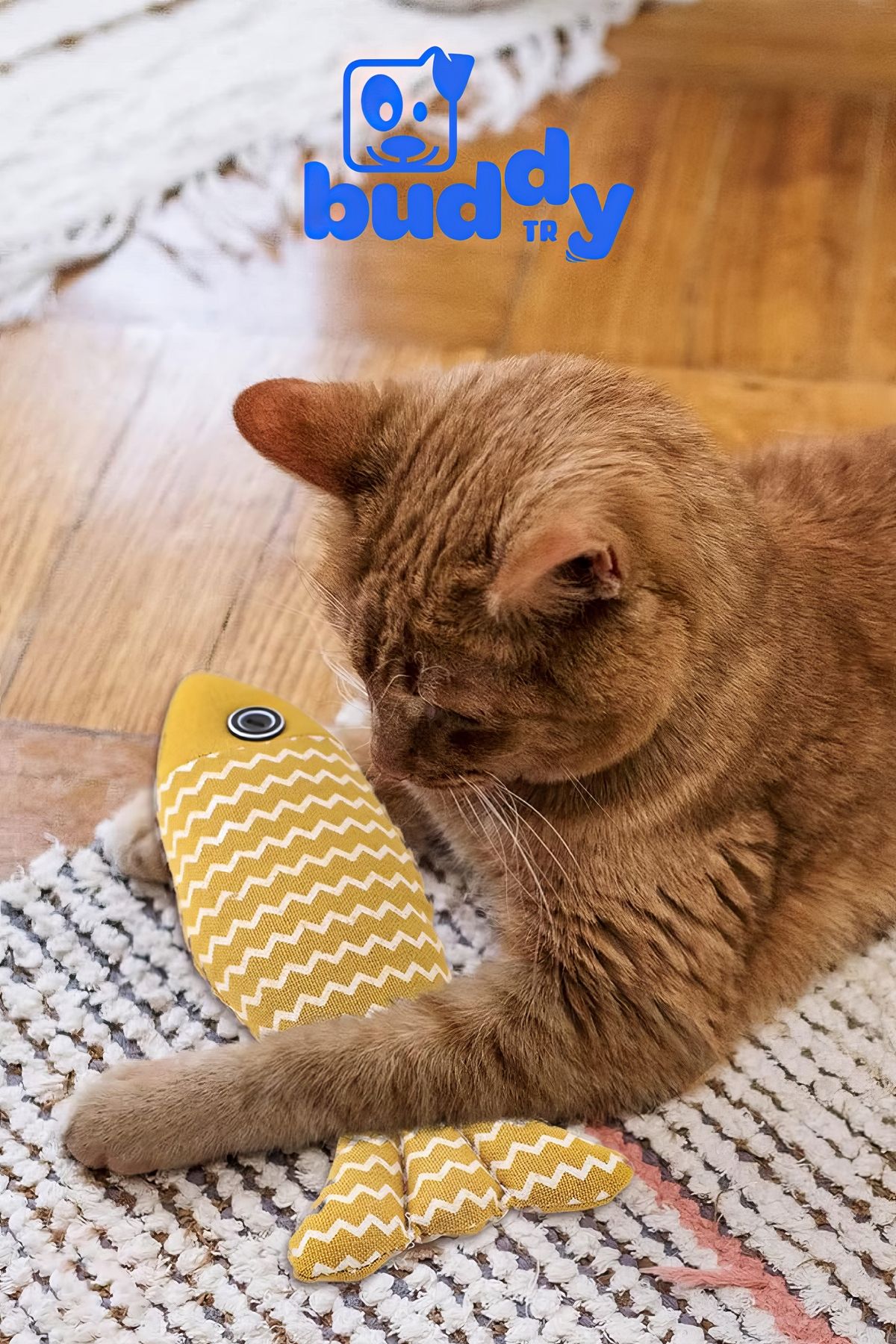 URBAN PAWS-Cat Toys - Yellow - Cat Toys with Catnip 5