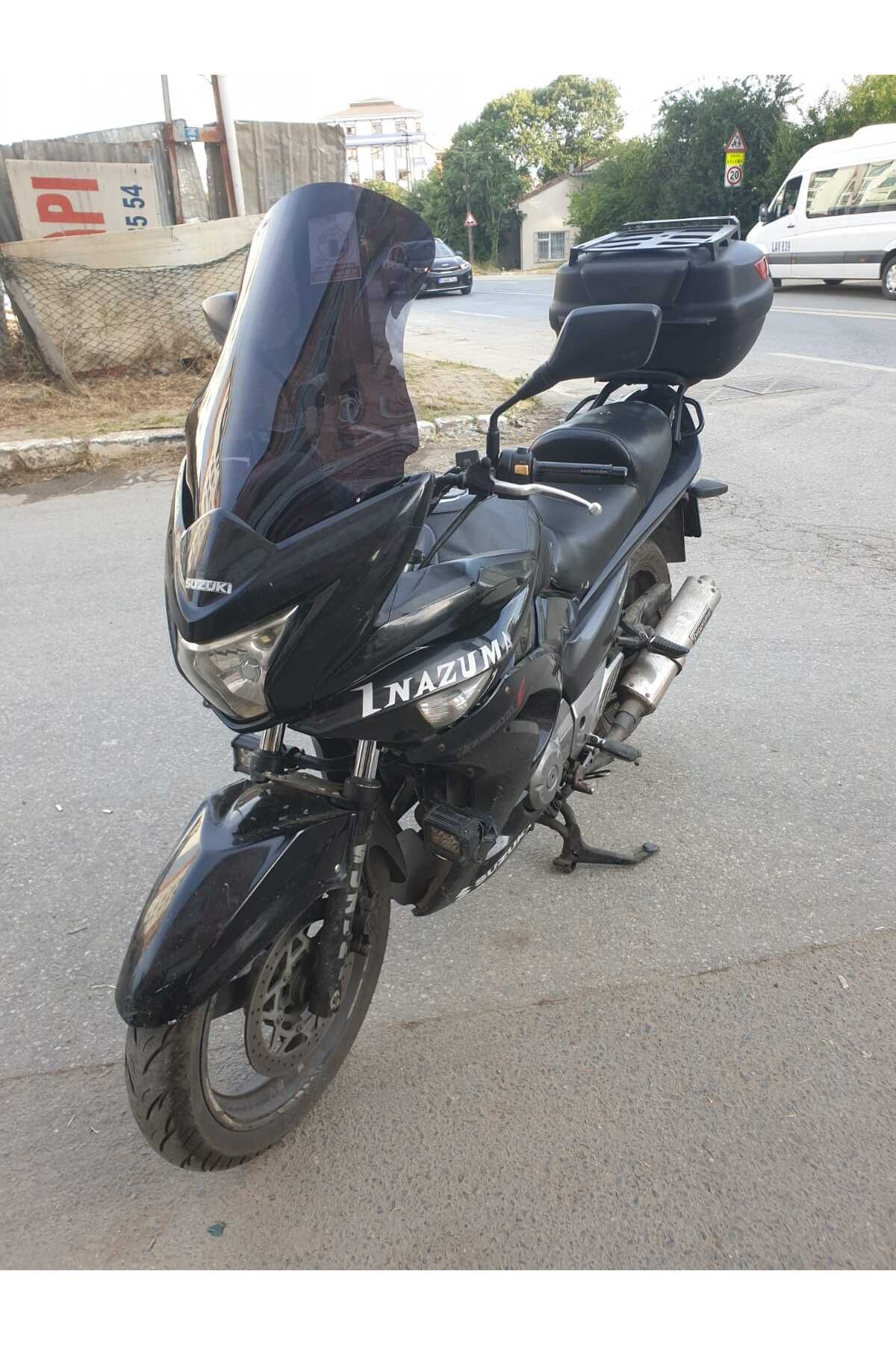 Suzuki İnazuma GW 250F Siperlik Ön Cam 2012-2017 Model 50cm Siyah Renkli 4mm