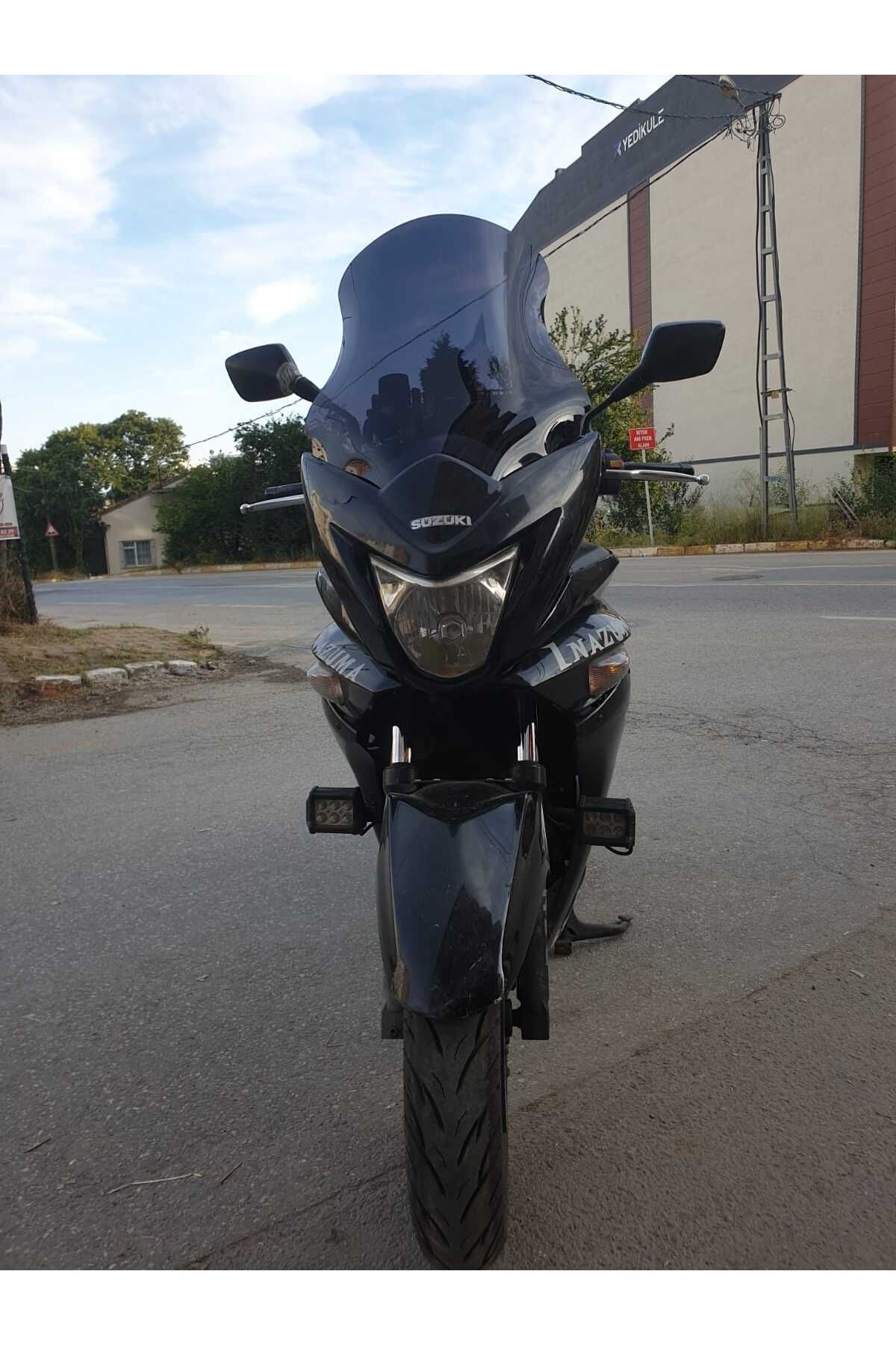 Suzuki İnazuma GW 250F Siperlik Ön Cam 2012-2017 Model 50cm Siyah Renkli 4mm