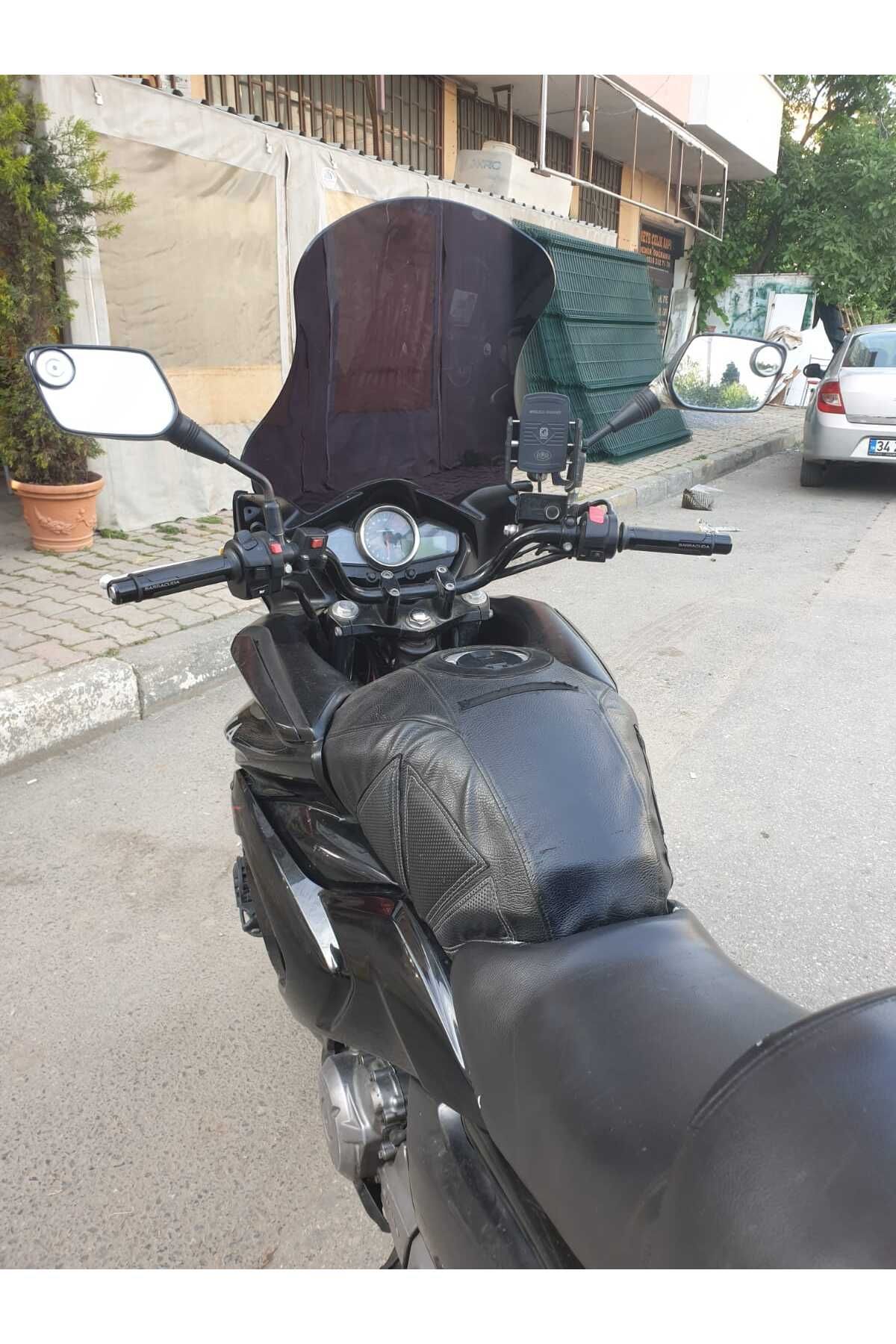 Suzuki İnazuma GW 250F Siperlik Ön Cam 2012-2017 Model 50cm Siyah Renkli 4mm