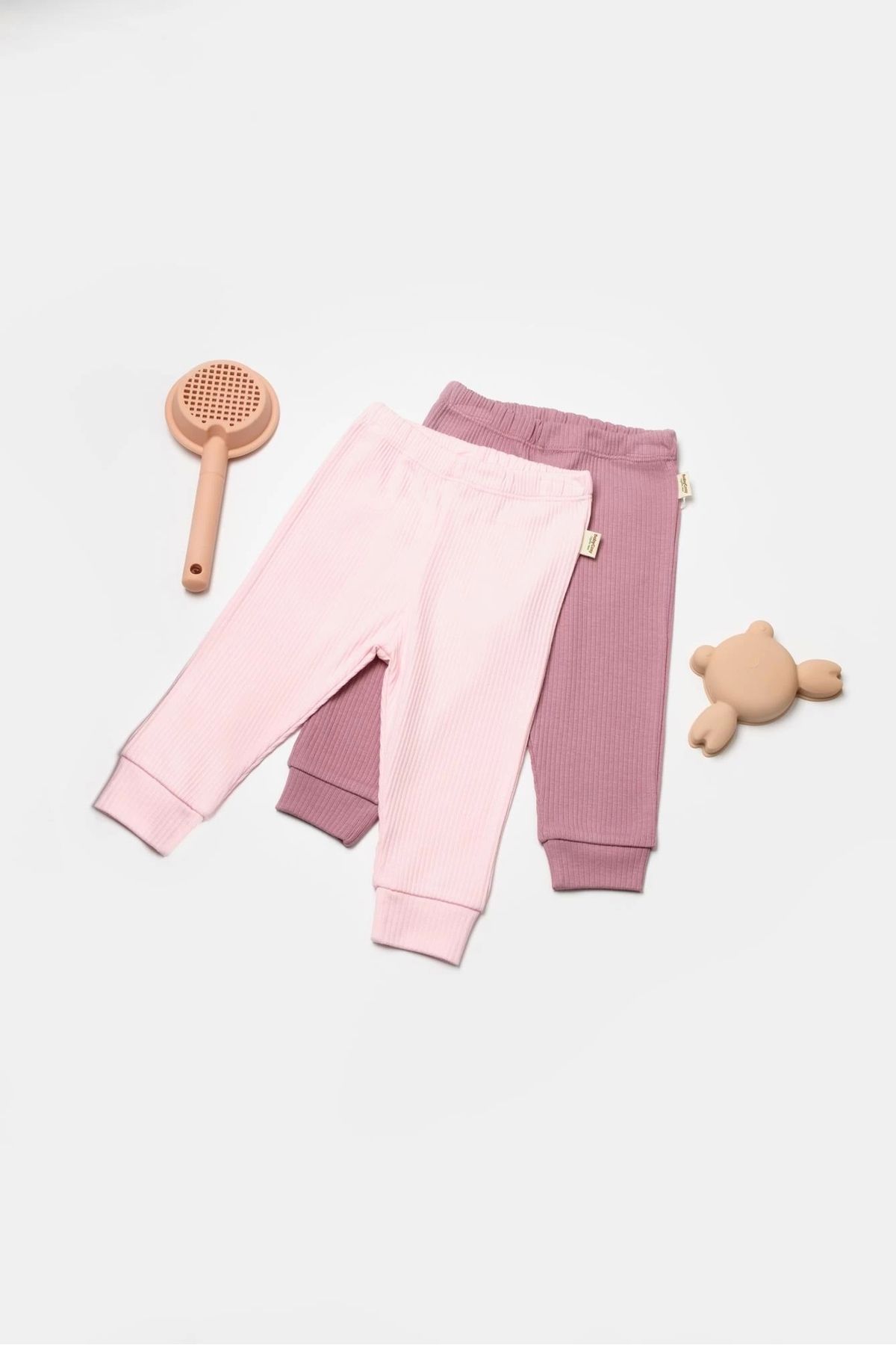 BabyCosy-2 Pieces Bamboo and Organic Cotton Trousers for Baby and Newborn - Csyb9030 1