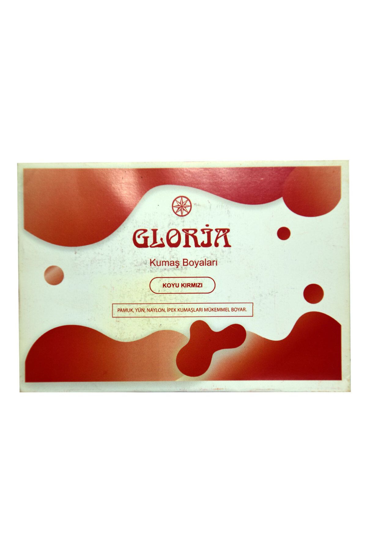 Gloria Kumaş Boyası Koyu Kırmızı 10 Gr Paket