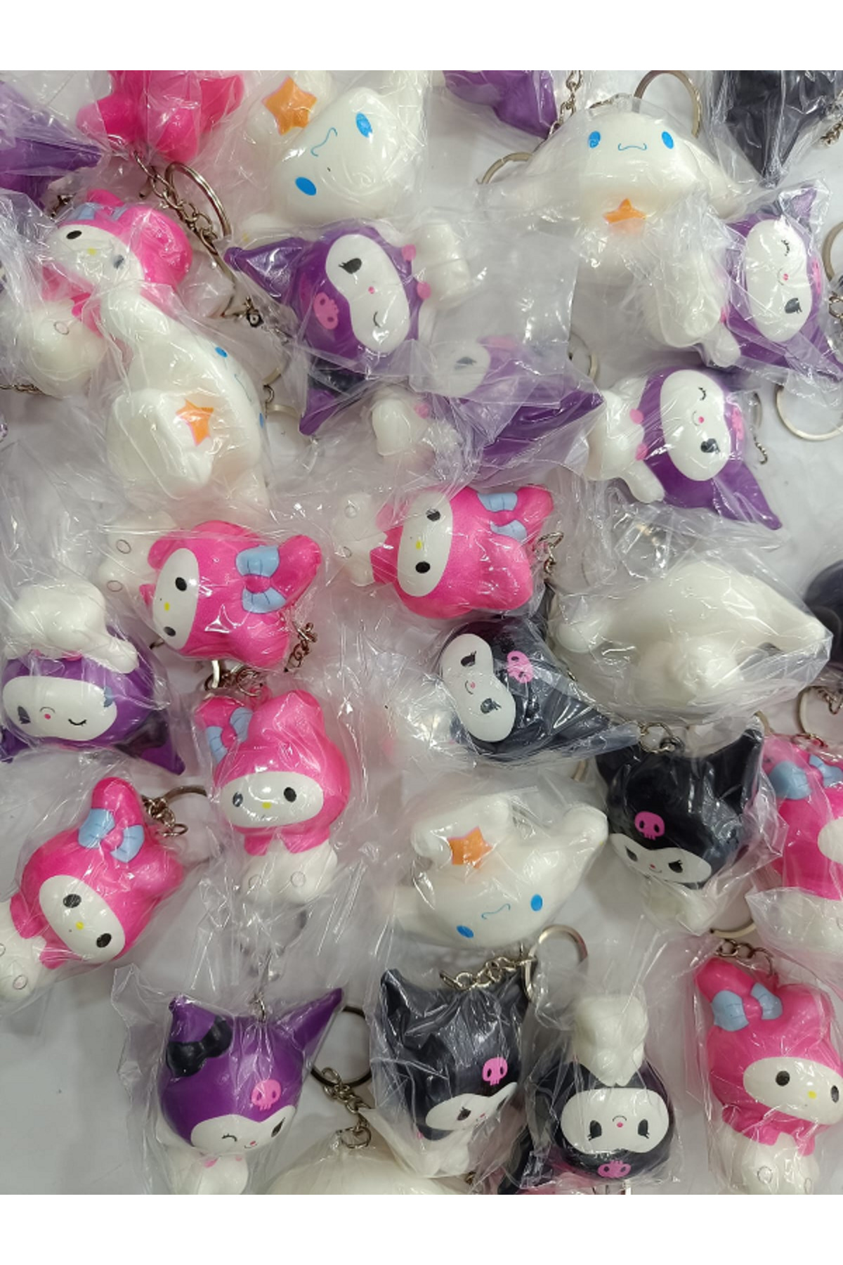Flower Toys Kuromi My Melody Cinnamoroll Mini Squishy Yumuşak