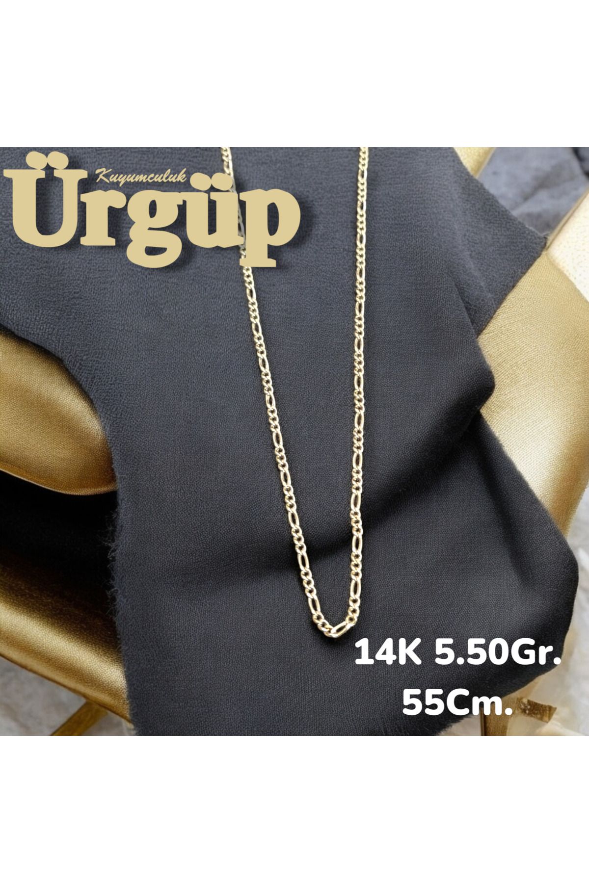 ÜRGÜP TAKI 14AYAR 5.50Gram Altın Figaro Zincir