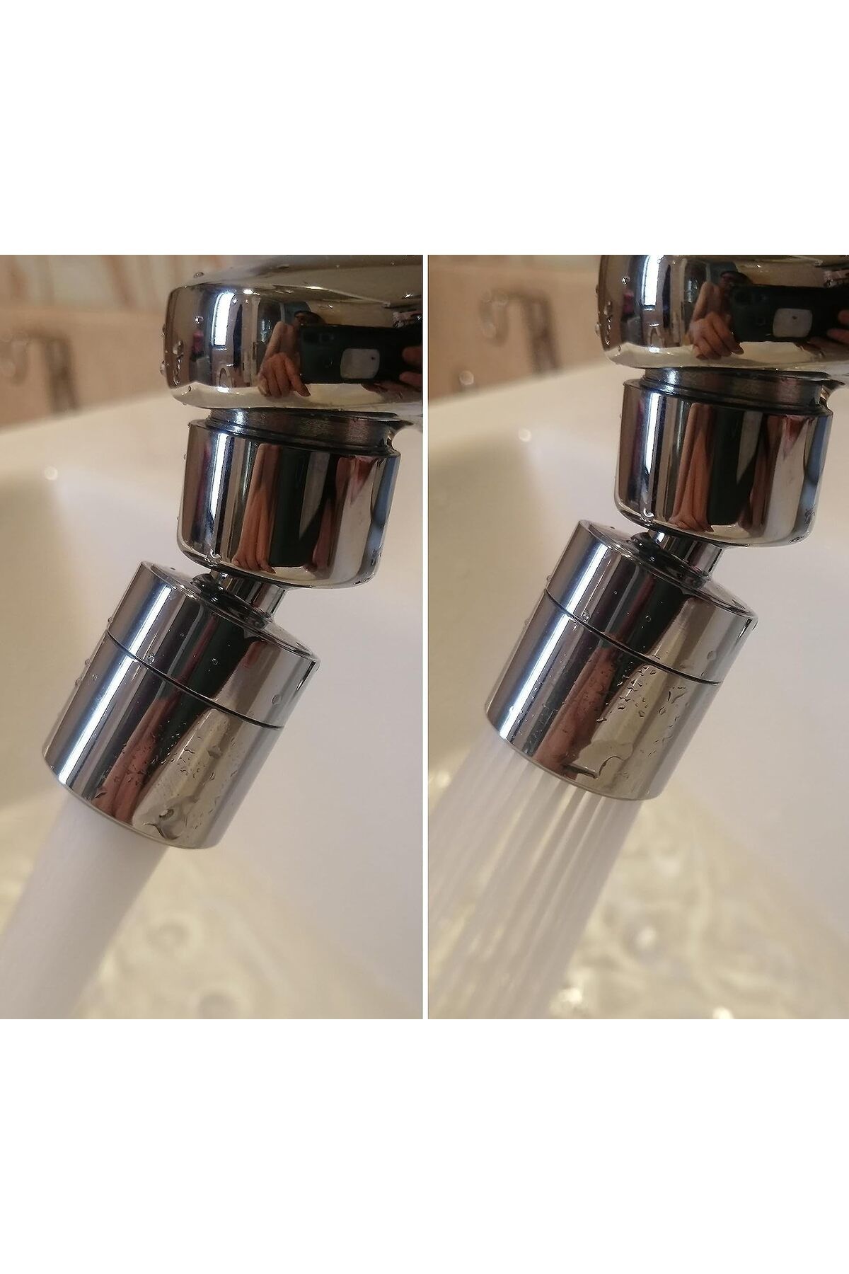 Arabest-Faucet Aerator,Kitchen Bathroom Rotatable Faucet Nozzle Aerator,Faucet Extender 3