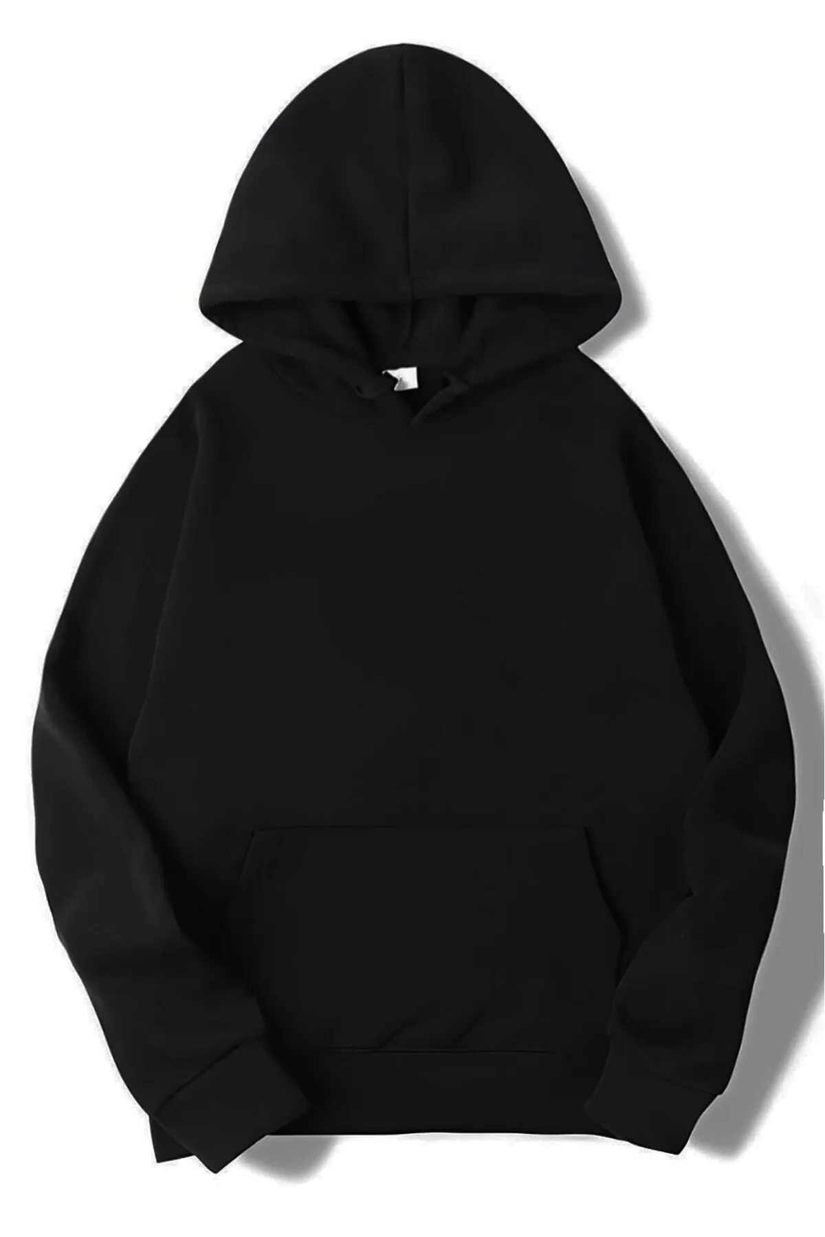 DEEPSENCE Erkek Siyah Kapüşonlu Sweatshirt WHISKEY Sırt Baskılı görsel 2