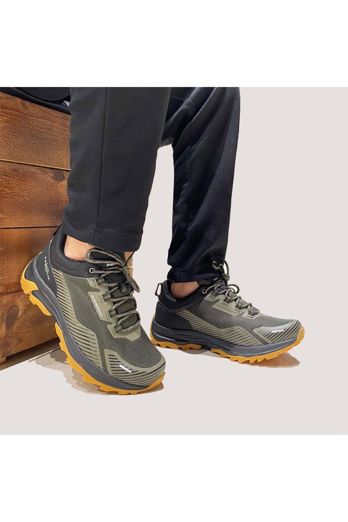 M.P.-Ανδρικά παπούτσια Trekking Water Resistans 1813 - Khaki - 43 4