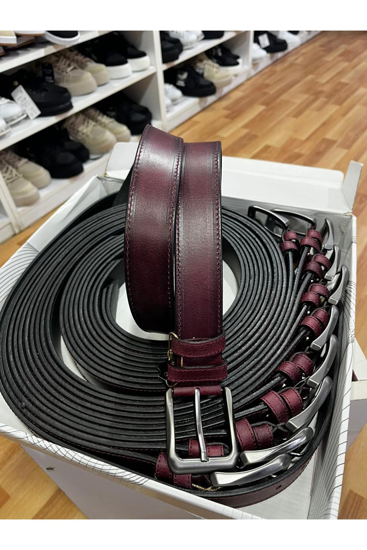 emin kundura-Genuine Manda Leather Tien Model Guaranteed Belt 1