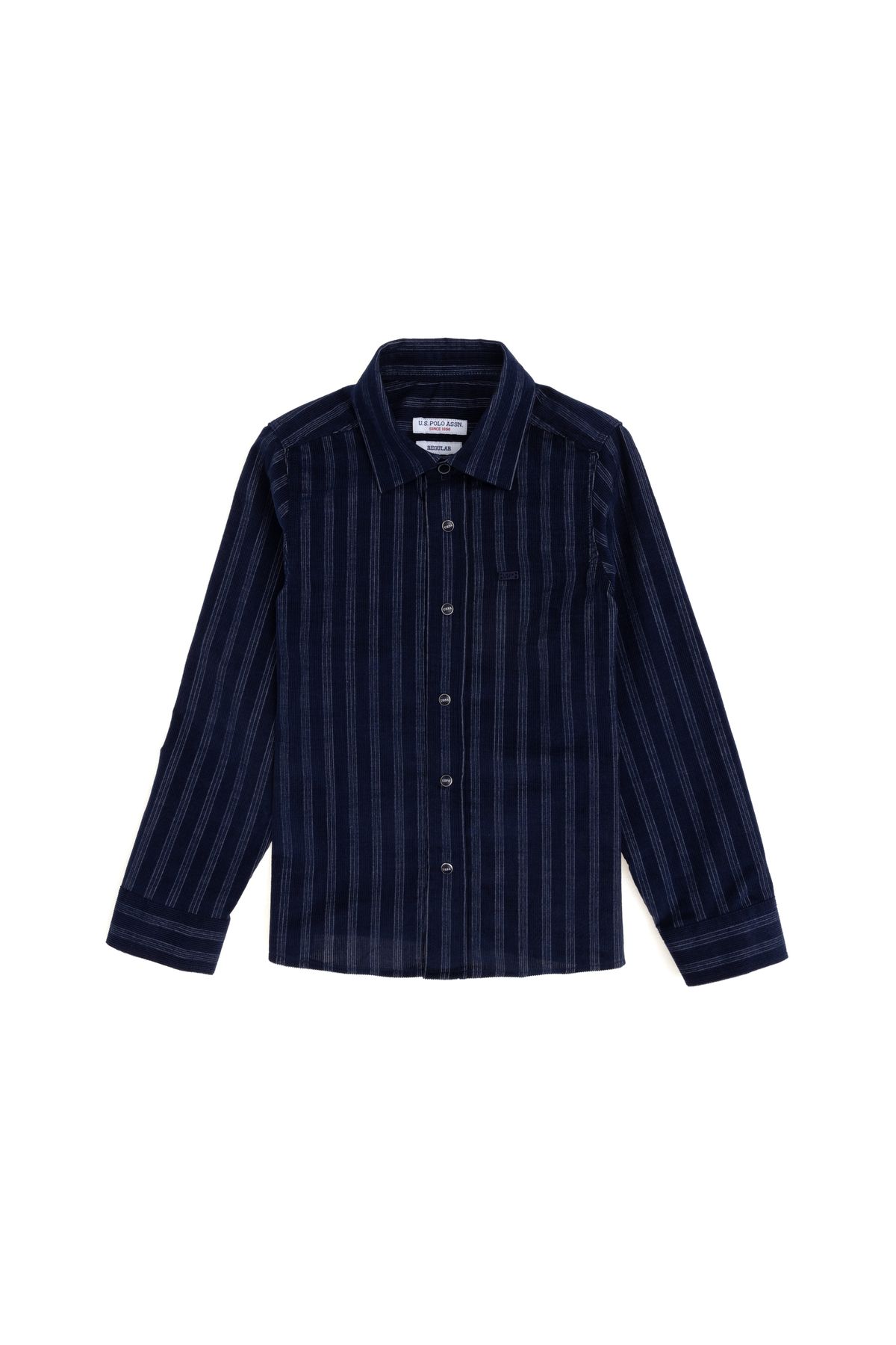 U.S. Polo Assn.-Boy's Navy Blue Long Sleeve Shirt 50293507 -Vr033 1