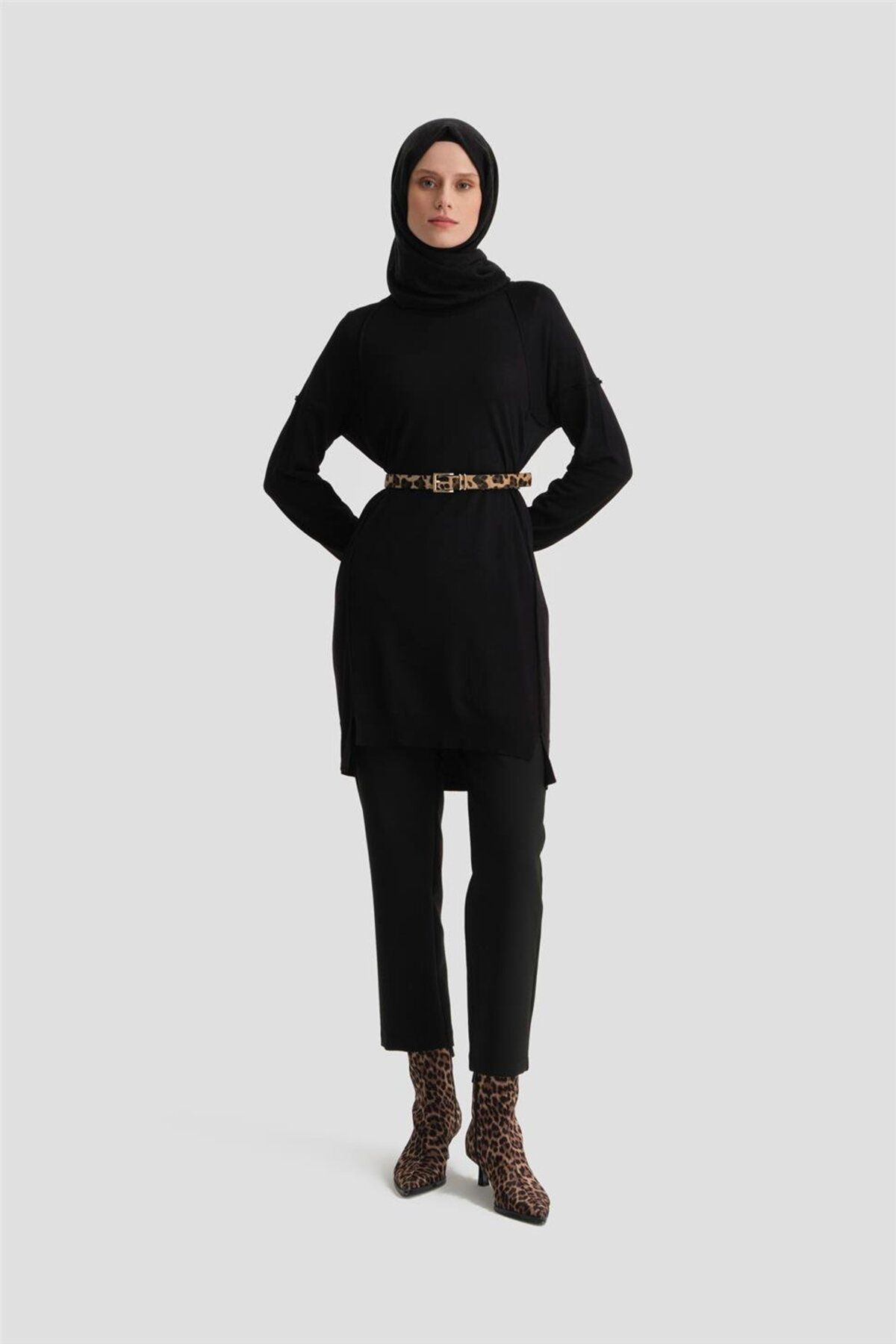 تونیک بافتنی 24kd2002 مشکی Armine