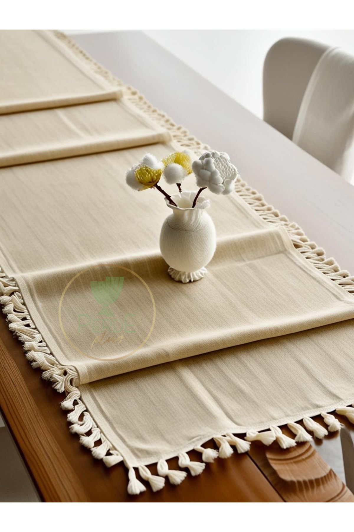 Perdeplus-40X110 cm 100% Cotton Tufted Runner 1