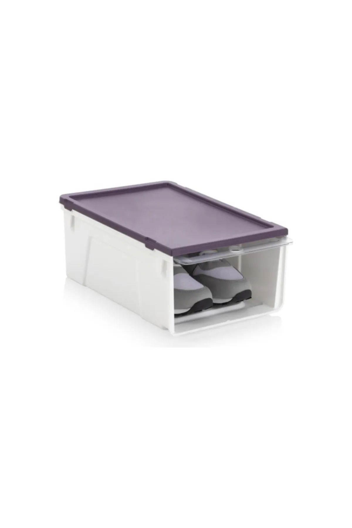 ELİOSA-1Pc Luxury Modular Shoe Box - Cabinet with Lid and Stackable 1
