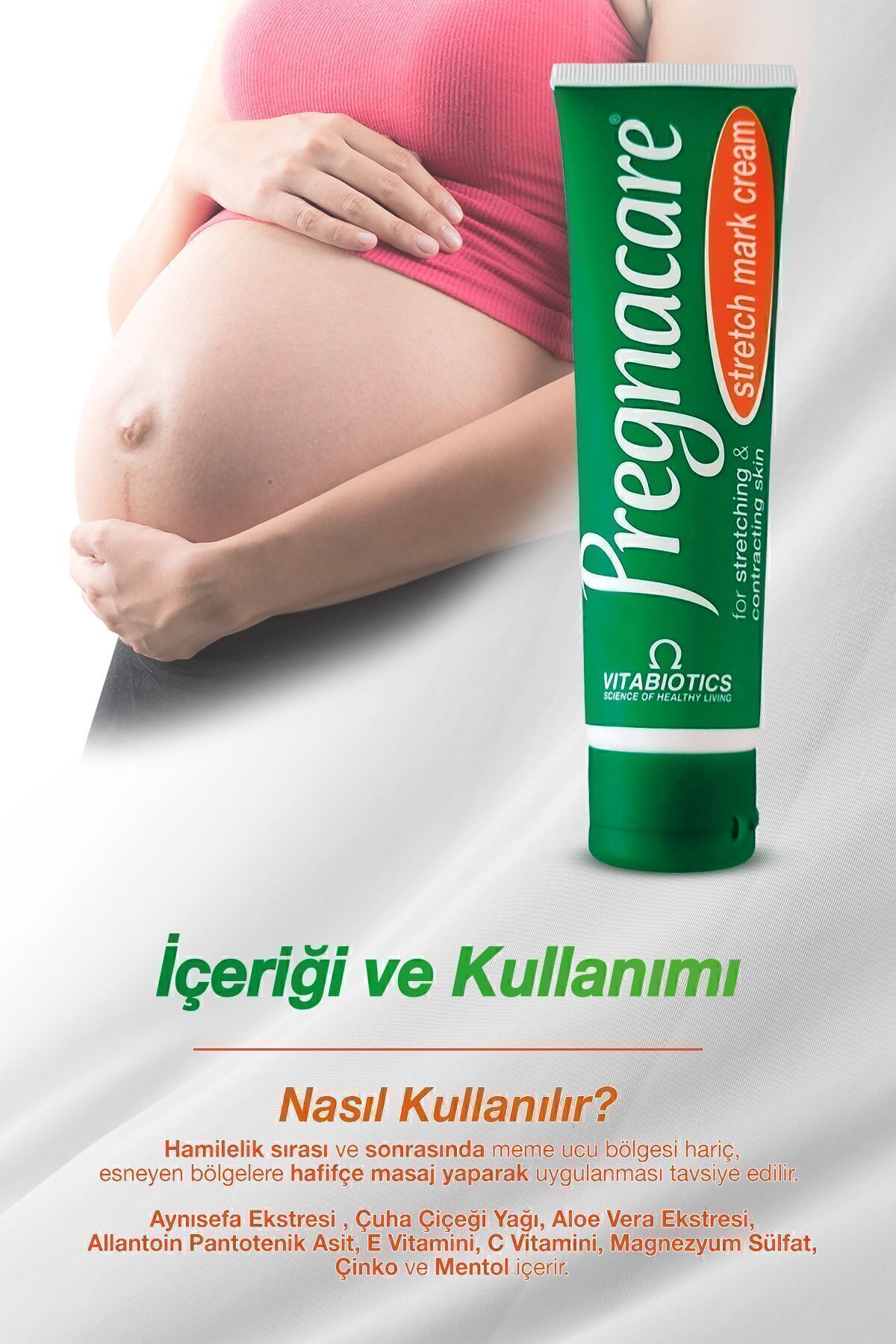 Pregnacare-كريم مضاد لعلامات تمدد الجلد الأصلي قبل وبعد الحمل 100 مل 3