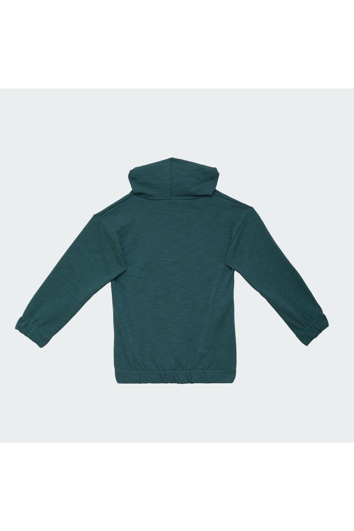 mumuko-Boy's Hooded Printed Sweatshirt Green Color 100% Cotton 2