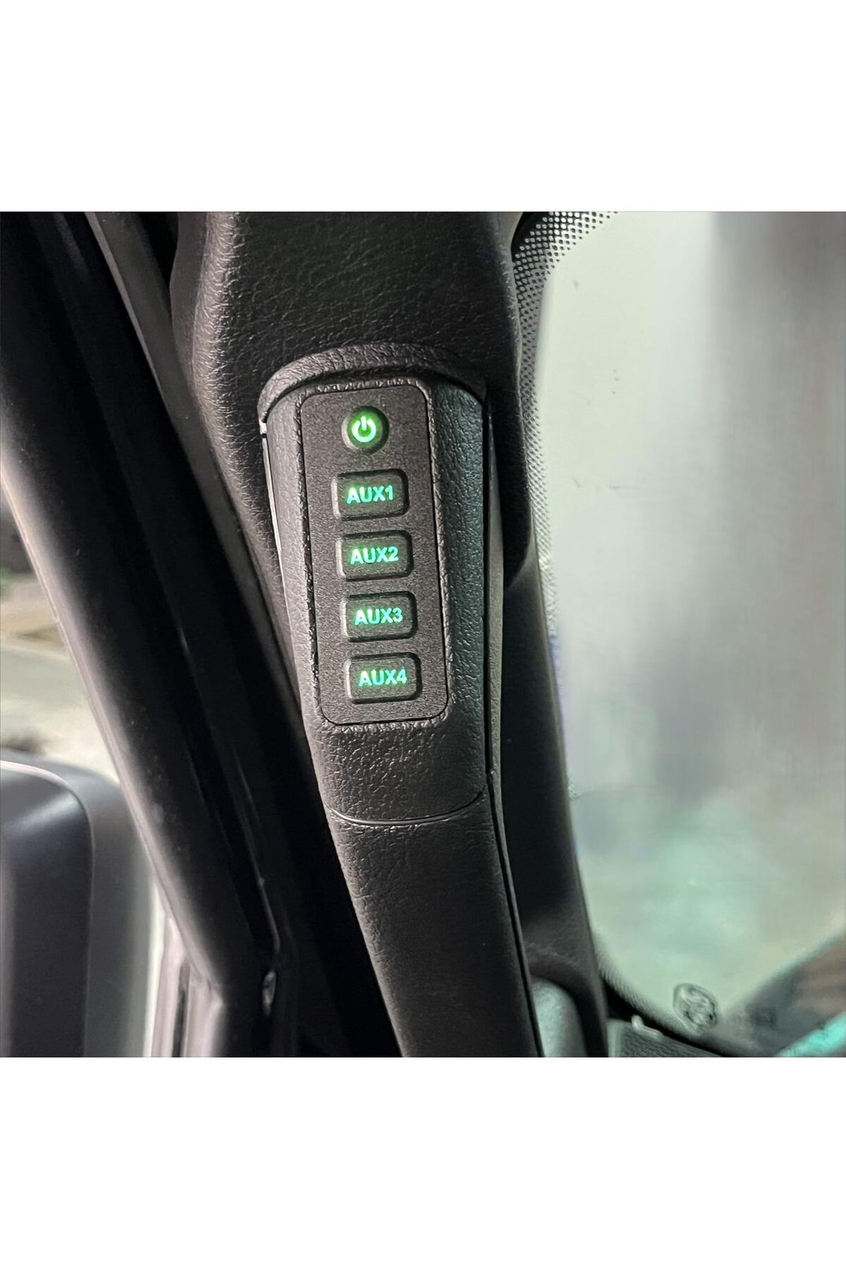 Voswitch-4 Switch Programmable Grab Handle Switch Panel, Jeep Wrangler JL & Gladiator JT 24-25 1