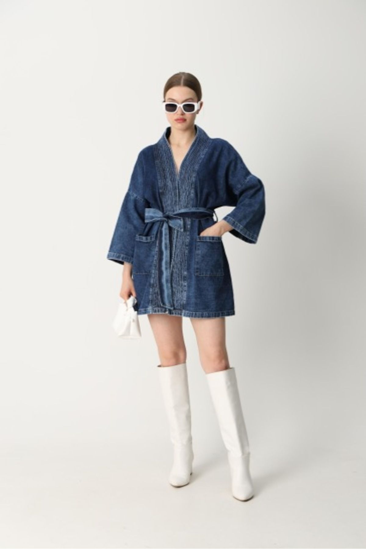 Modesto-Blue Denim Kimono 2