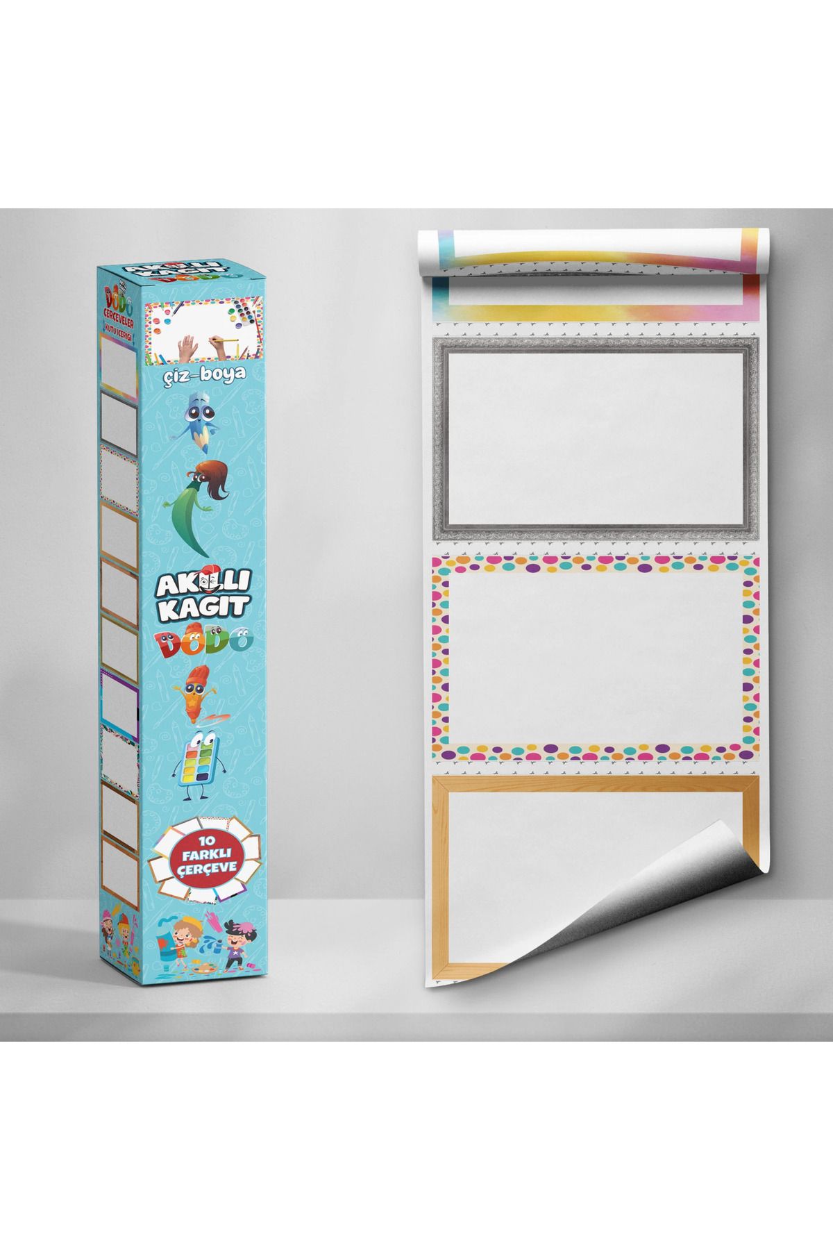 ZERO LAND Boyama Kağıdı Dodo Boş Çerçeveli 10'lu Set 25 CM X 40 CM FLKRY
