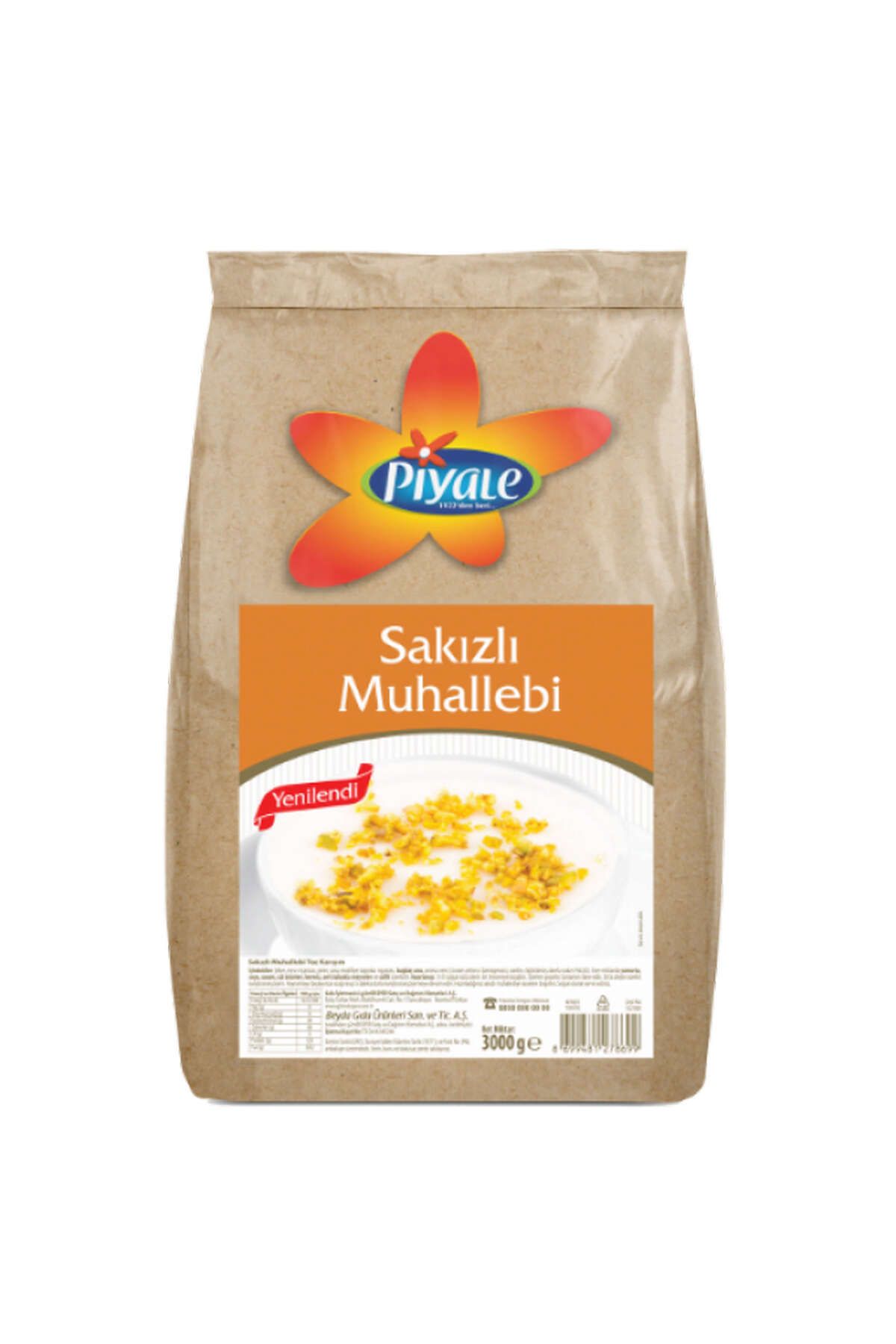 Piyale Sakızlı Muhallebi 3 Kg 405118